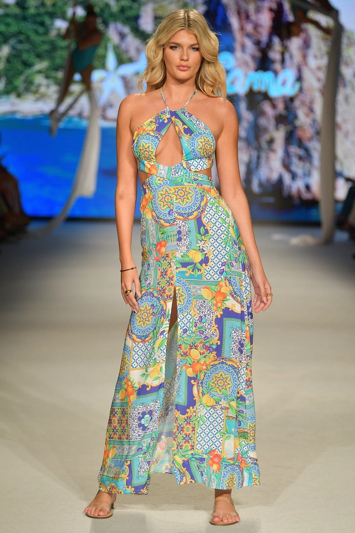 AMALFI - Halter Cut Out Dress - Image 3