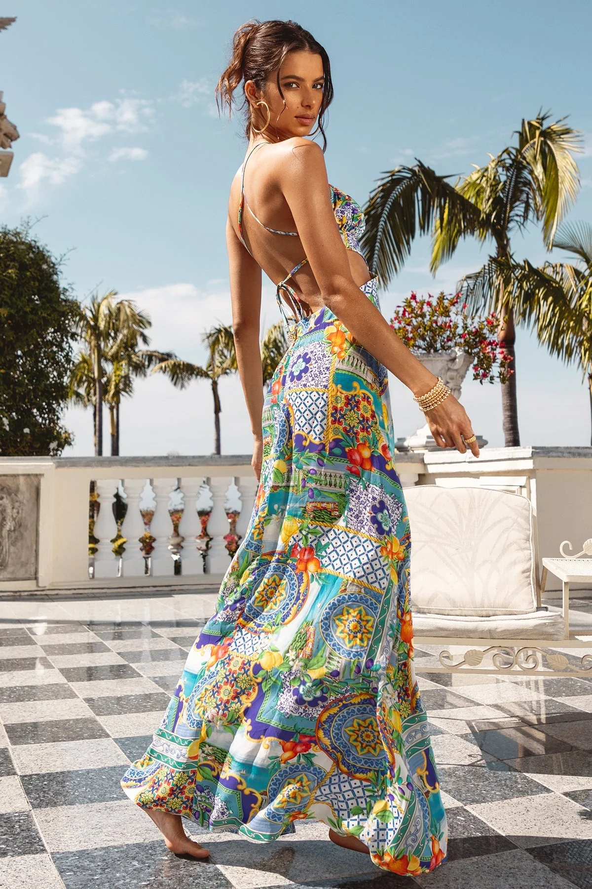 AMALFI - Halter Cut Out Dress - Image 6