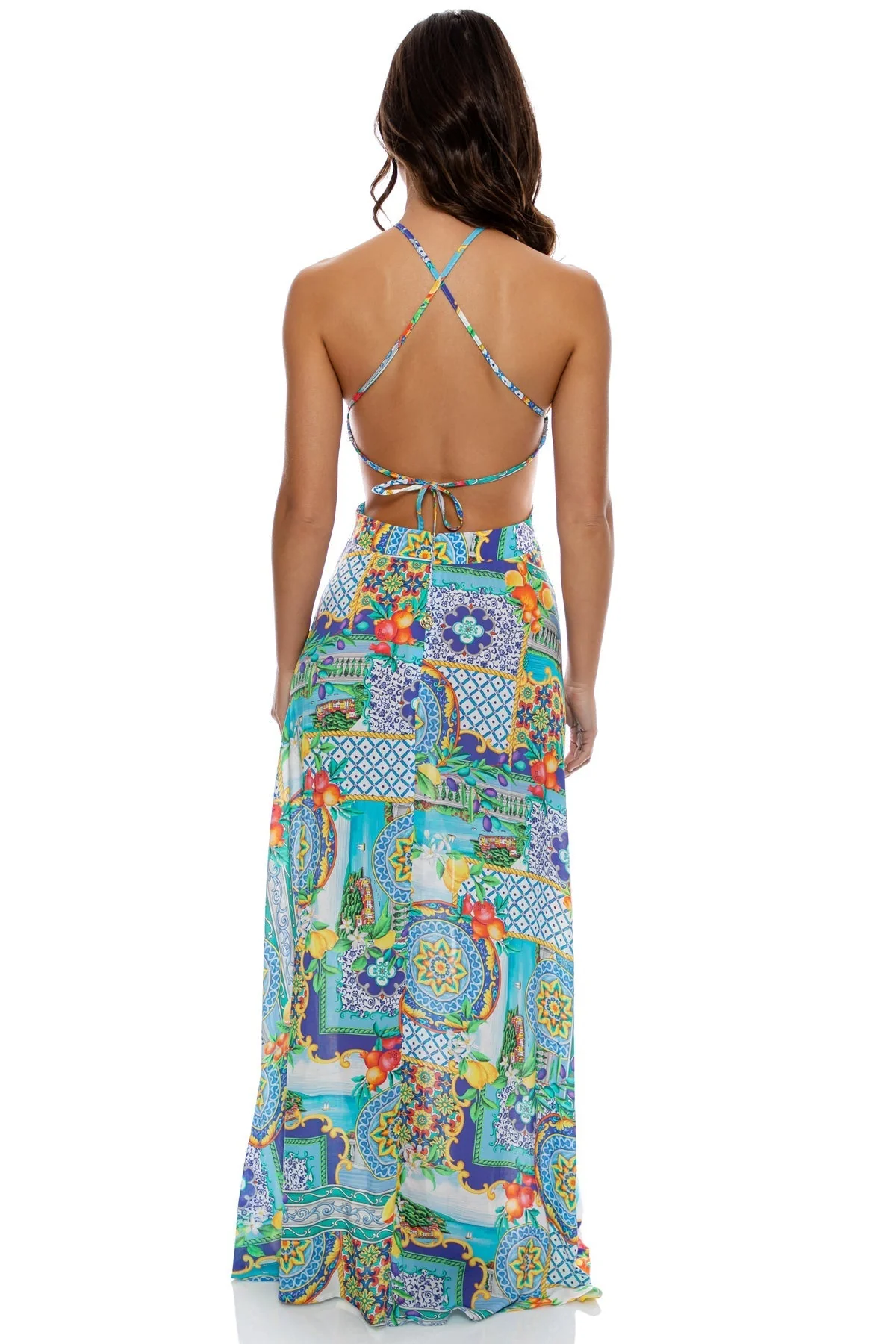 AMALFI - Halter Cut Out Dress - Image 7