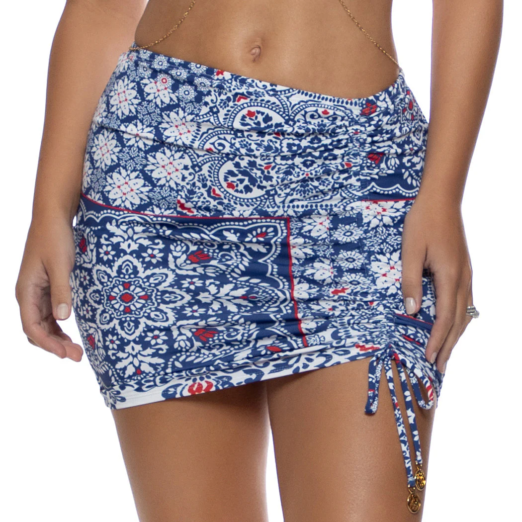 AMERICANA VIBES - Scrunched Up Mini Skirt - Image 3