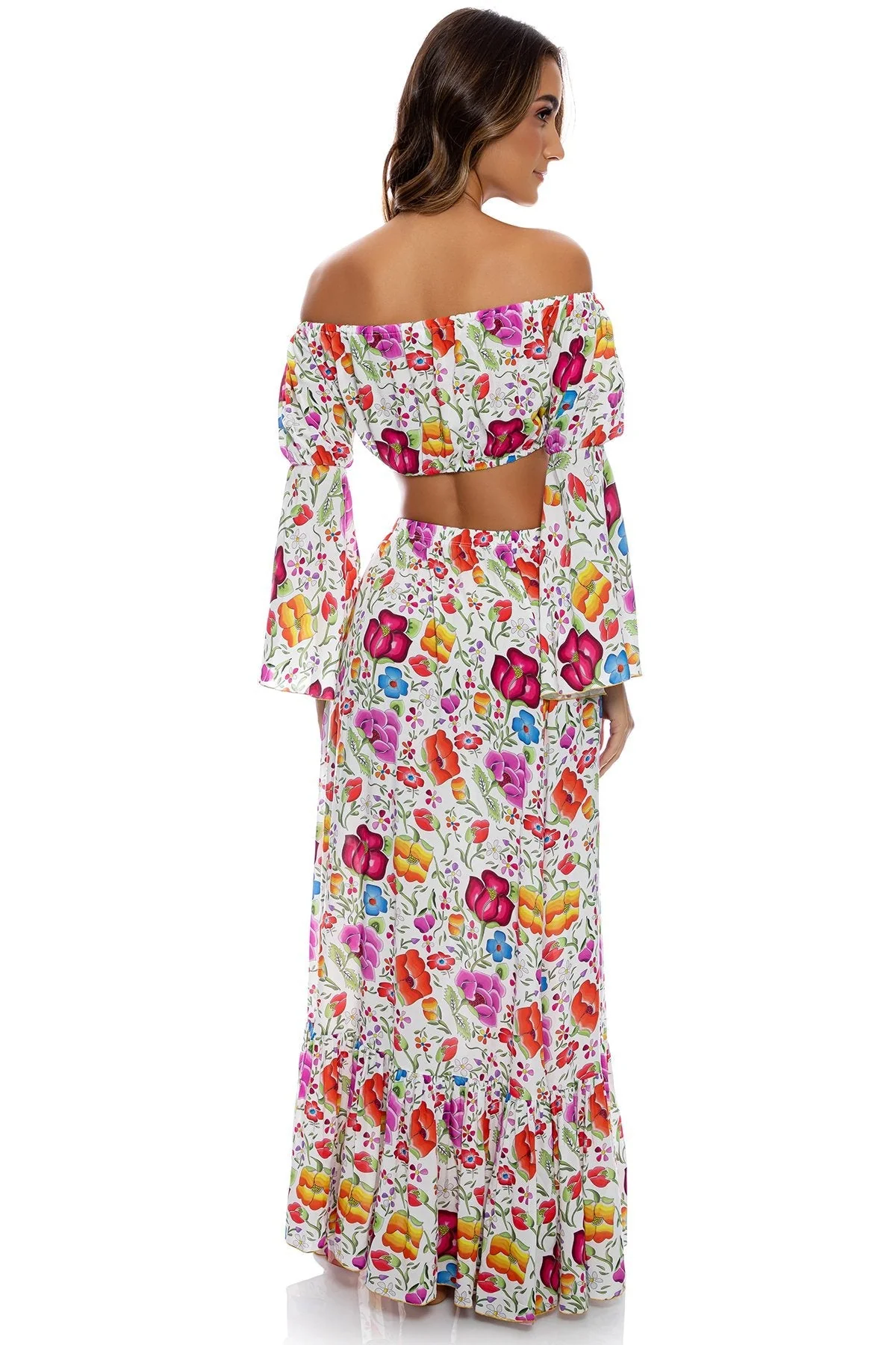AMOR Y PLAYA - Off The Shoulder Flre Sleeve Top - Image 4