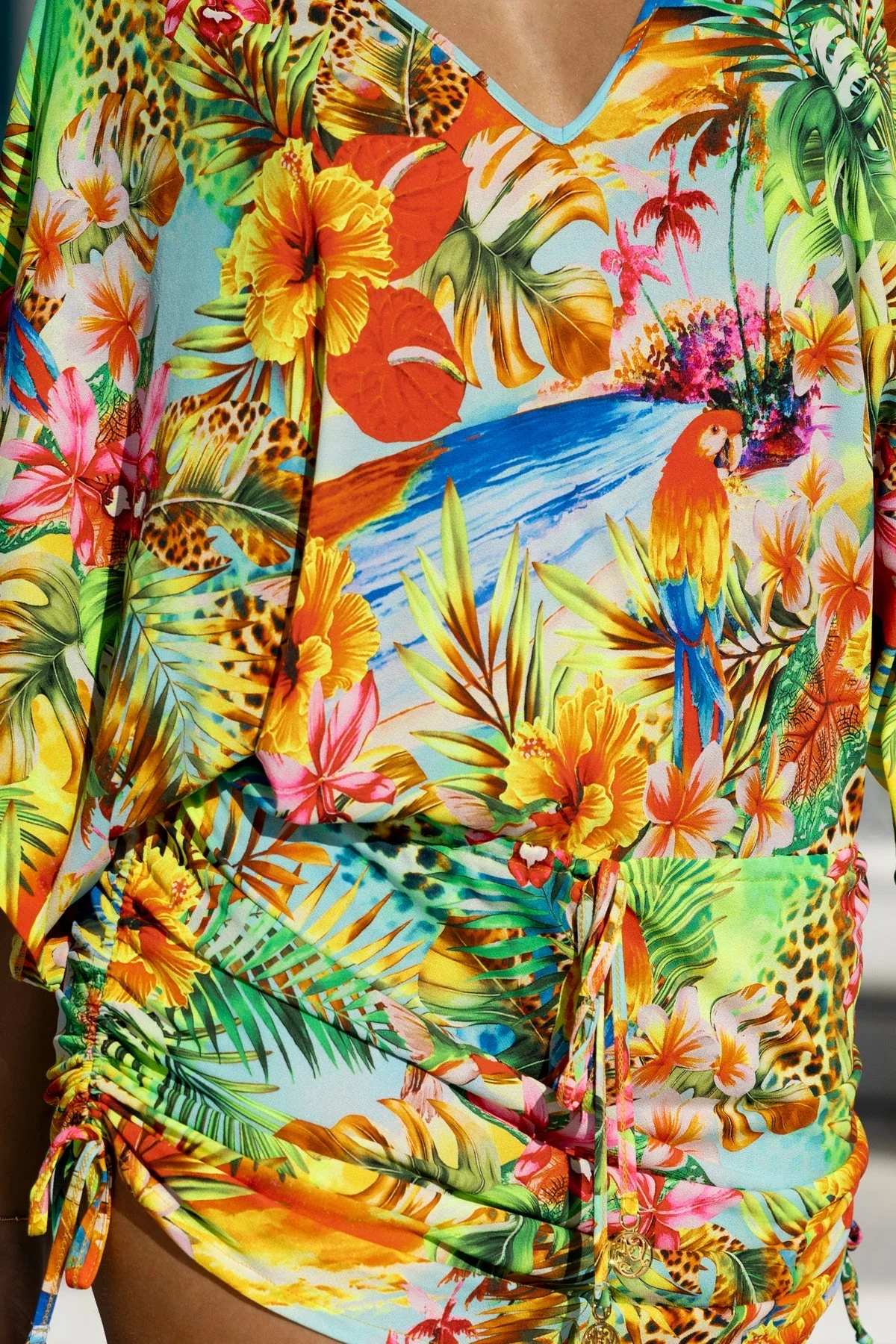 BIRDS OF PARADISE - Cabana V Neck Dress - Image 5