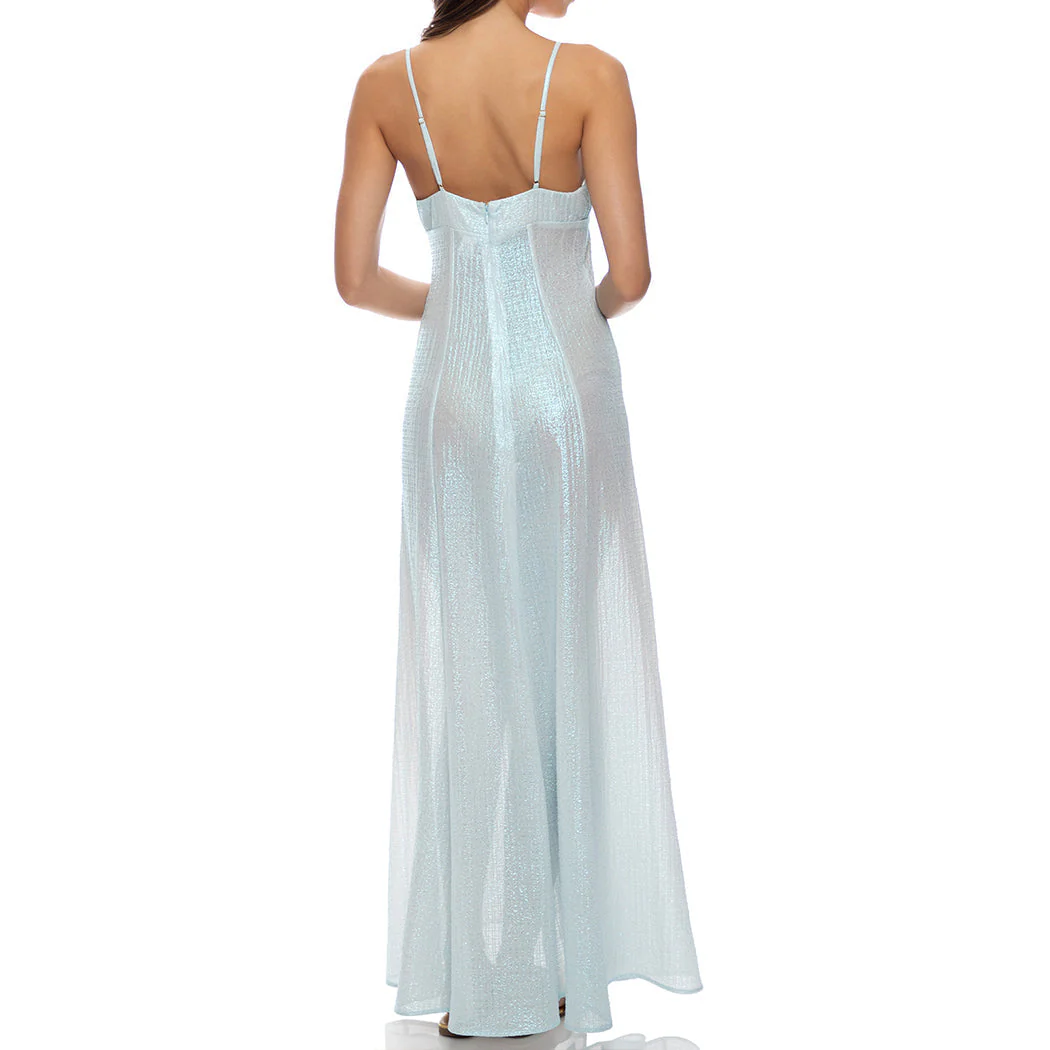 CELESTIAL TIDES - Bralette Side Slit Maxi Dress - Image 3