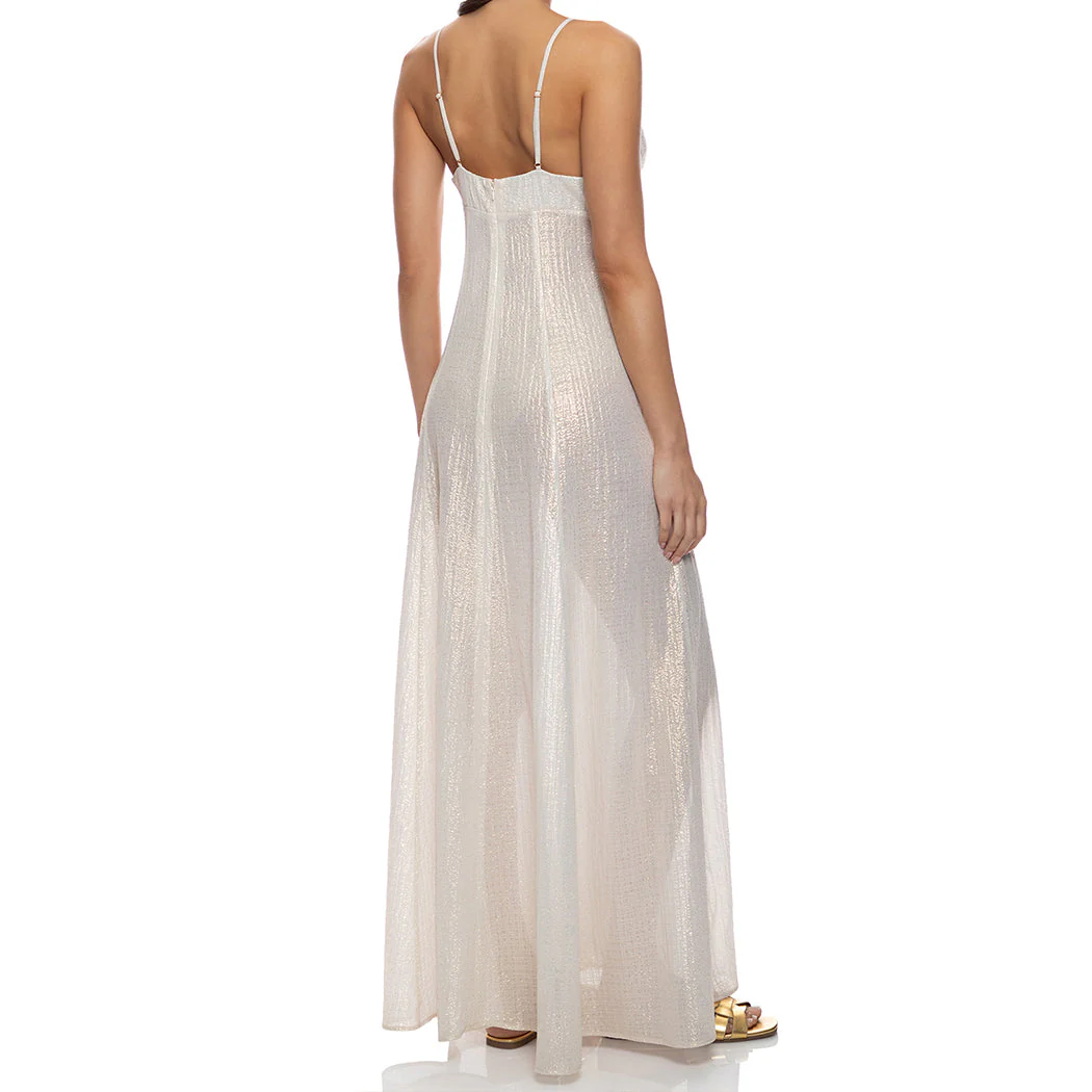 CELESTIAL TIDES - Bralette Side Slit Maxi Dress - Image 3