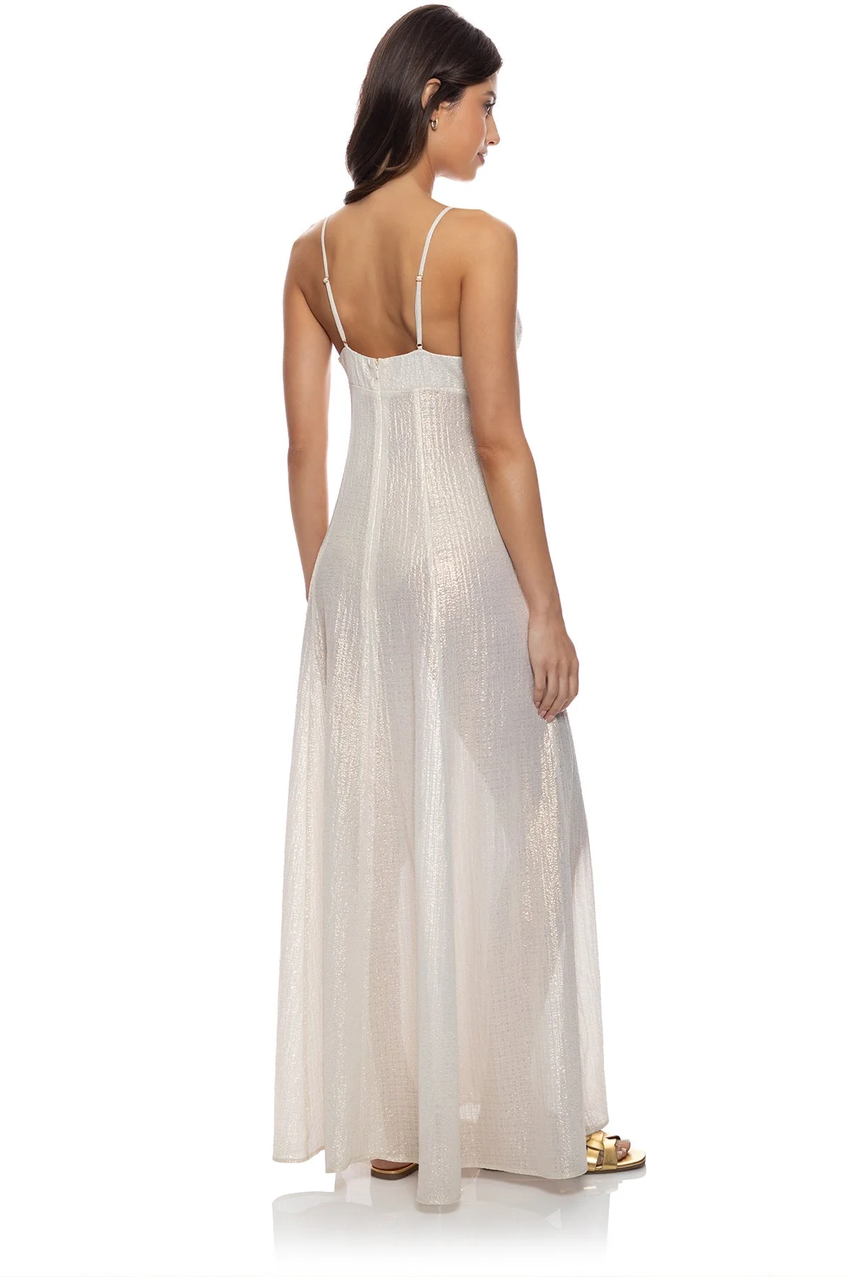 CELESTIAL TIDES - Bralette Side Slit Maxi Dress - Image 5