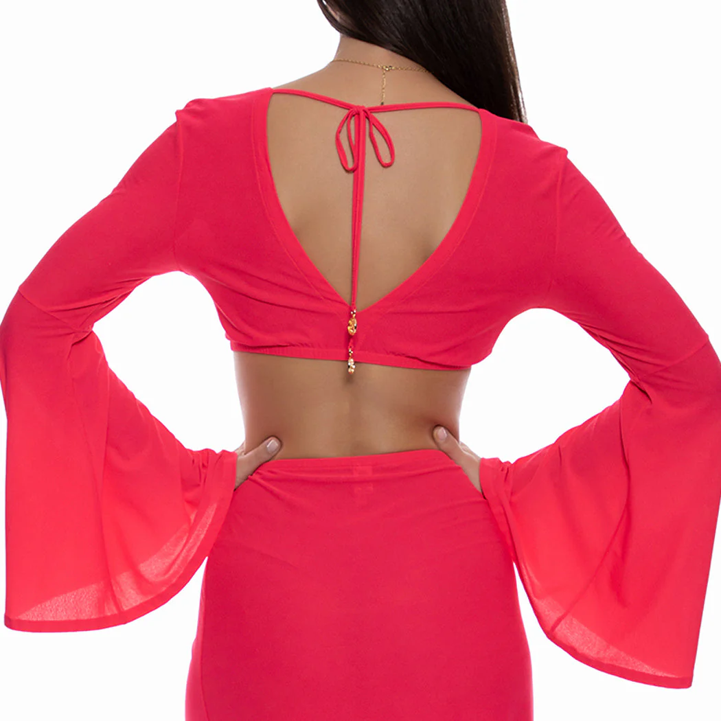 COSITA BUENA - Bell Sleeve Crop Top - Image 3