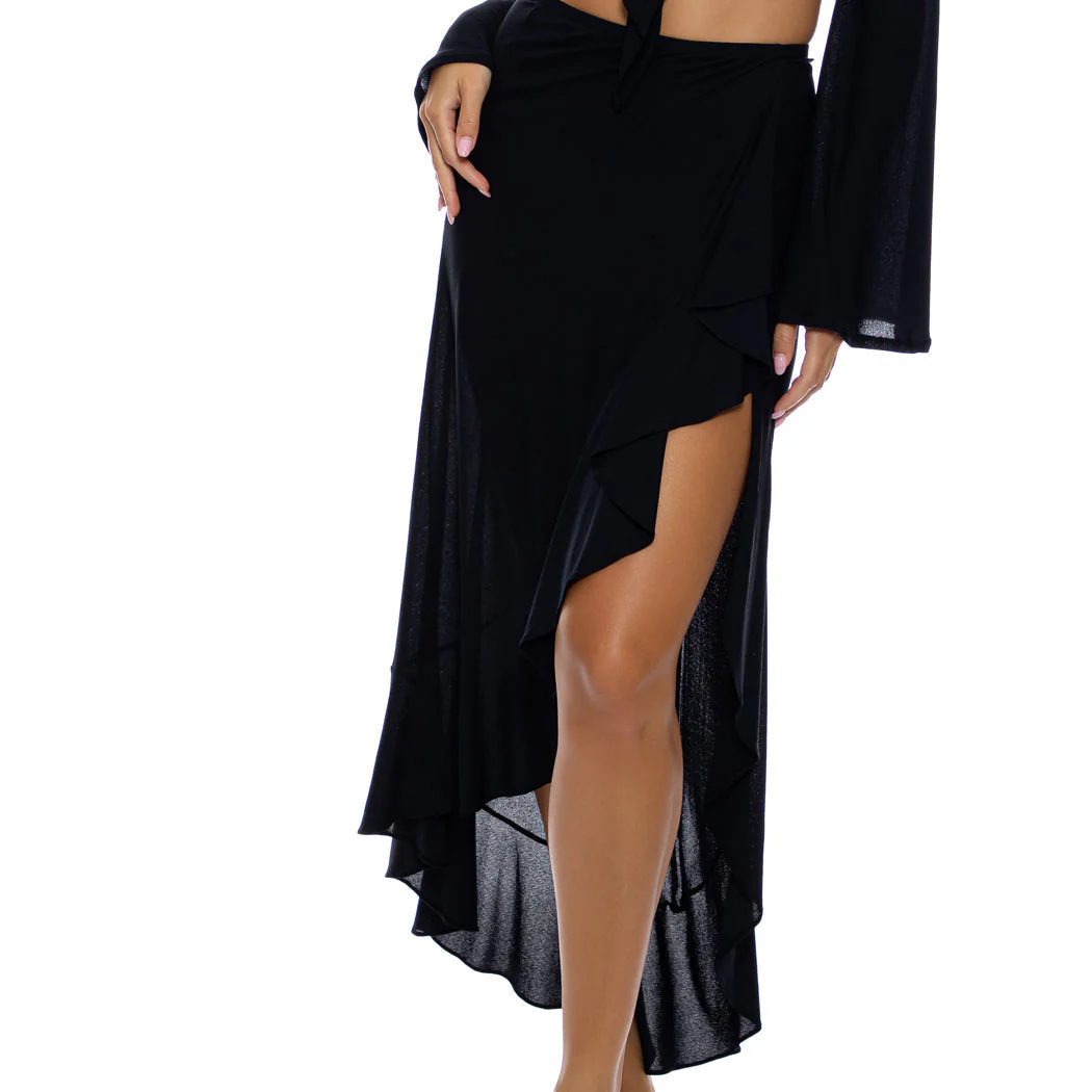 COSITA BUENA - Ruffle High Lo Slit Skirt - Image 2