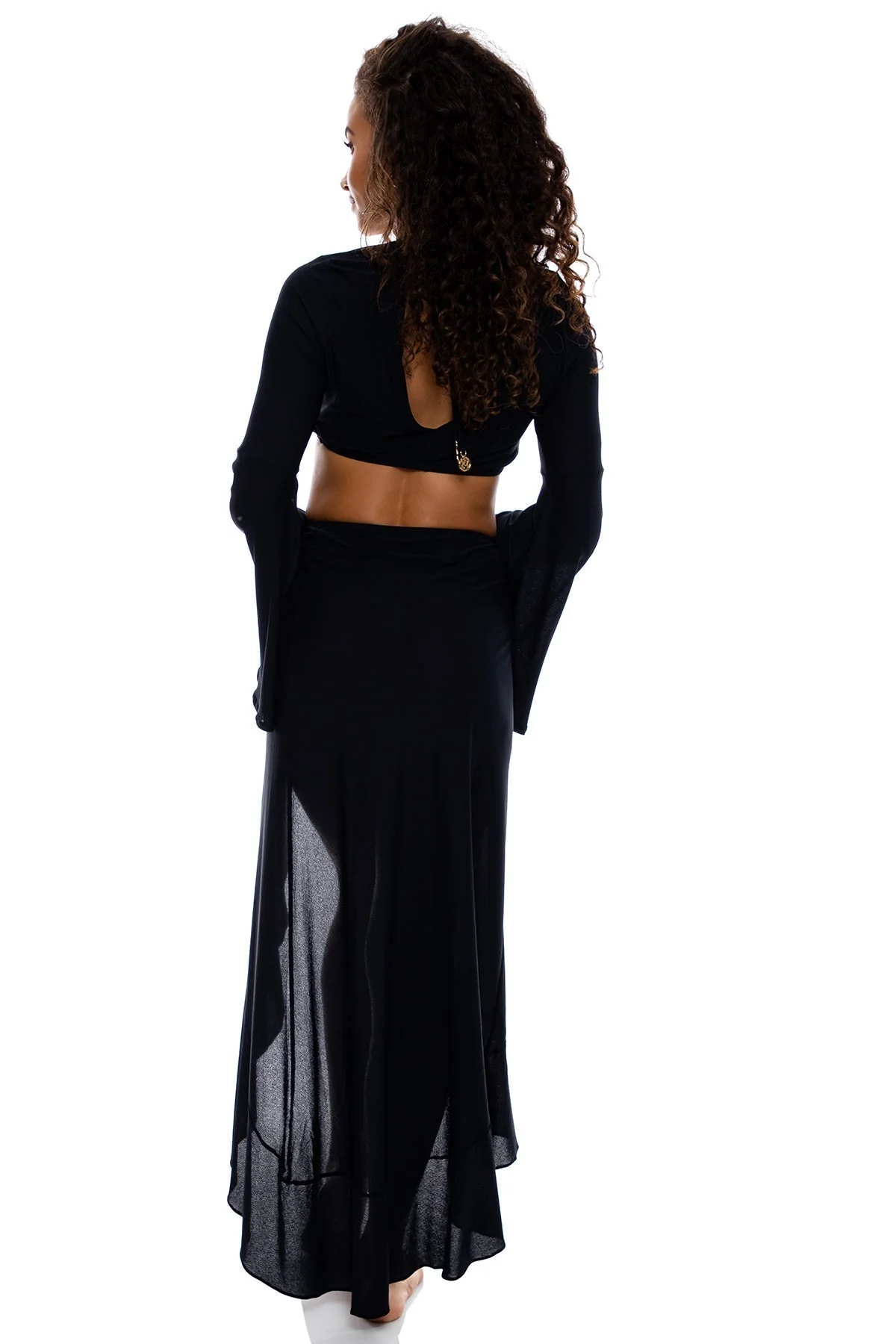 COSITA BUENA - Ruffle High Lo Slit Skirt - Image 5