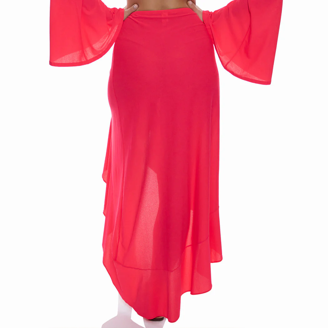 COSITA BUENA - Ruffle High Lo Slit Skirt - Image 3