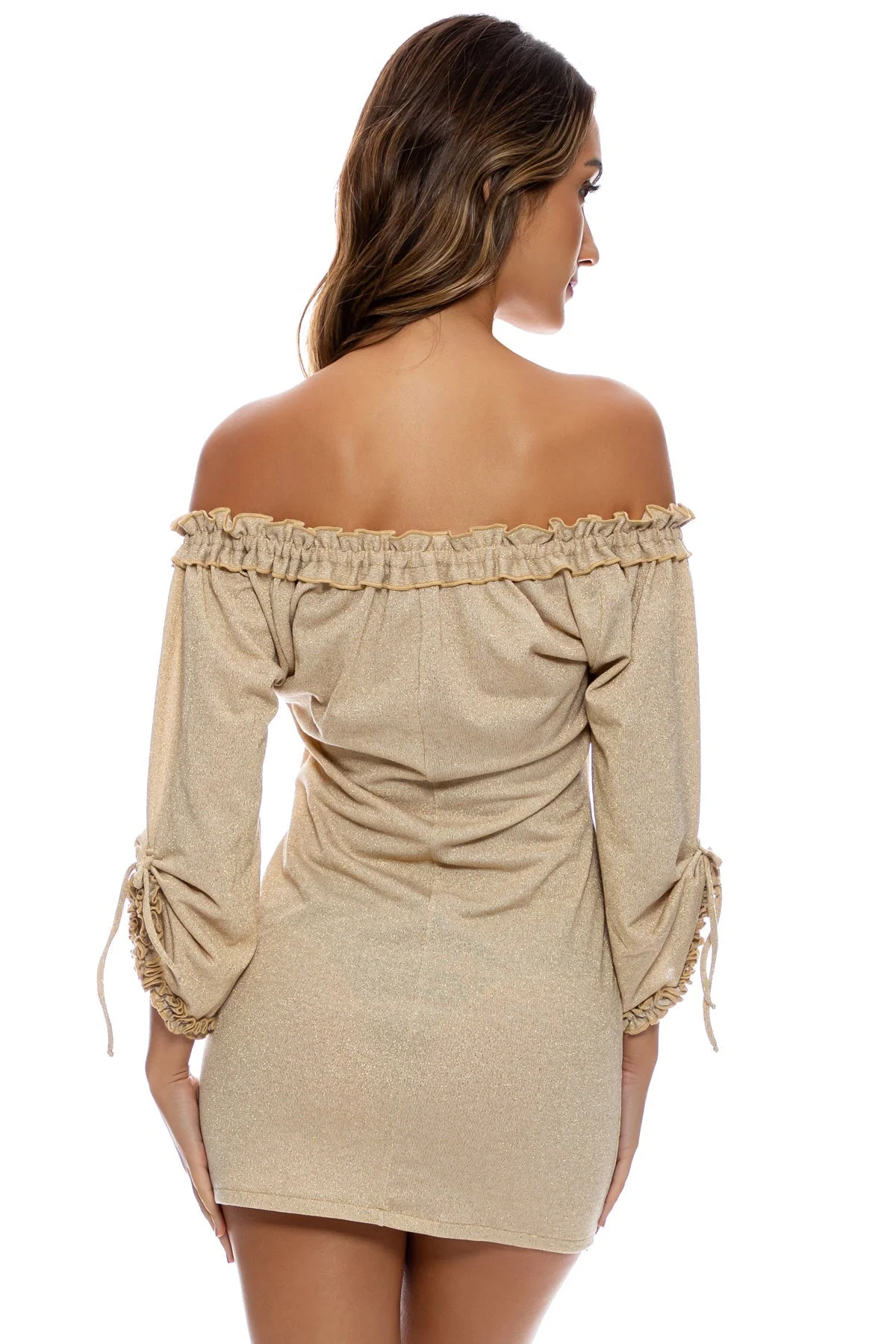 COSITA BUENA - Rufflev Neck Dress - Image 4