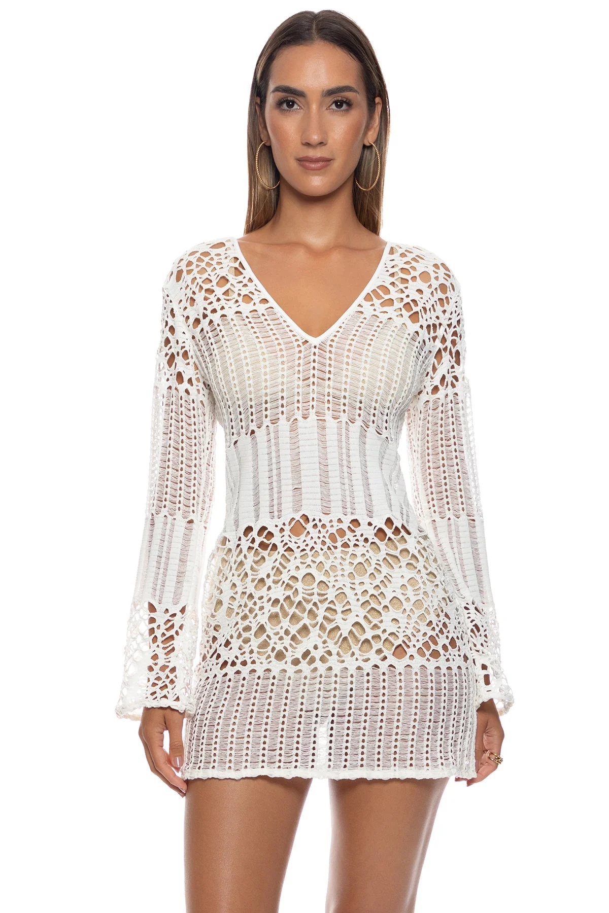 DAY TO NIGHT - Long Sleeved Short Dress