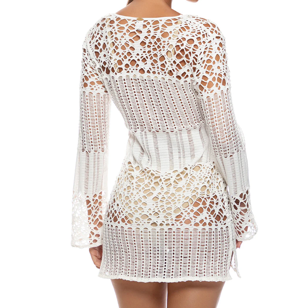 DAY TO NIGHT - Long Sleeved Short Dress - Image 3