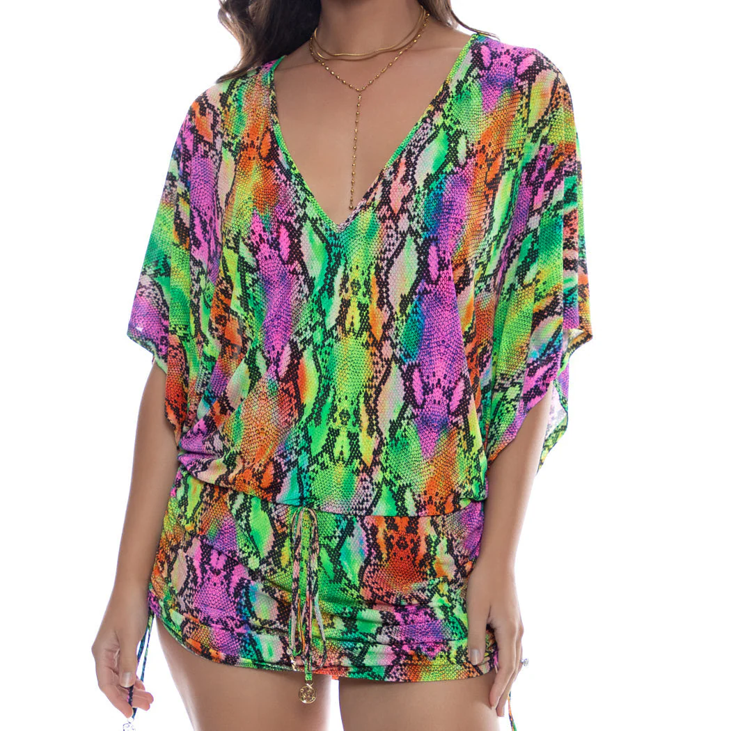 ELECTRIC SKIN - Cabana V Neck Dress - Image 2