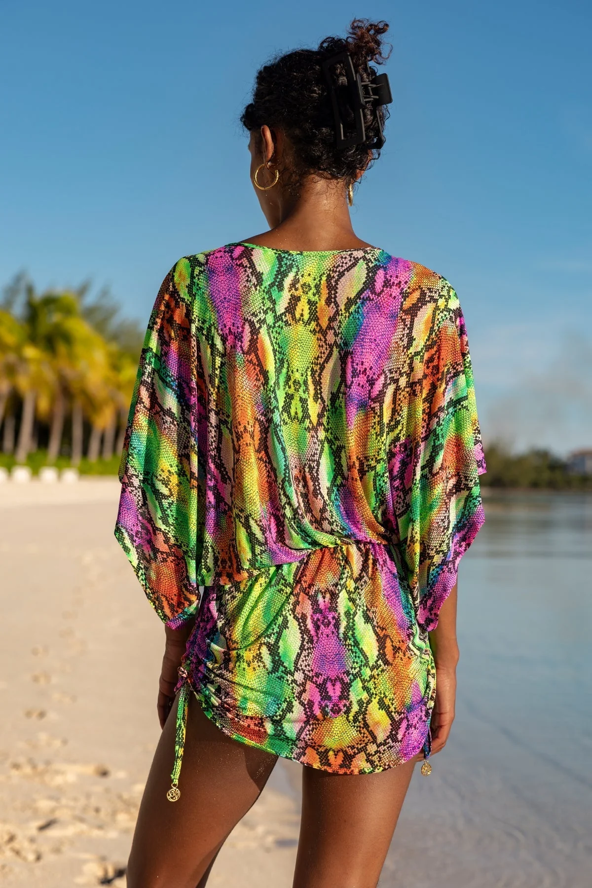 ELECTRIC SKIN - Cabana V Neck Dress - Image 4
