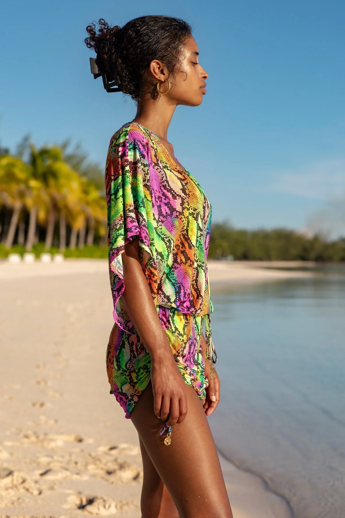 ELECTRIC SKIN - Cabana V Neck Dress - Image 5