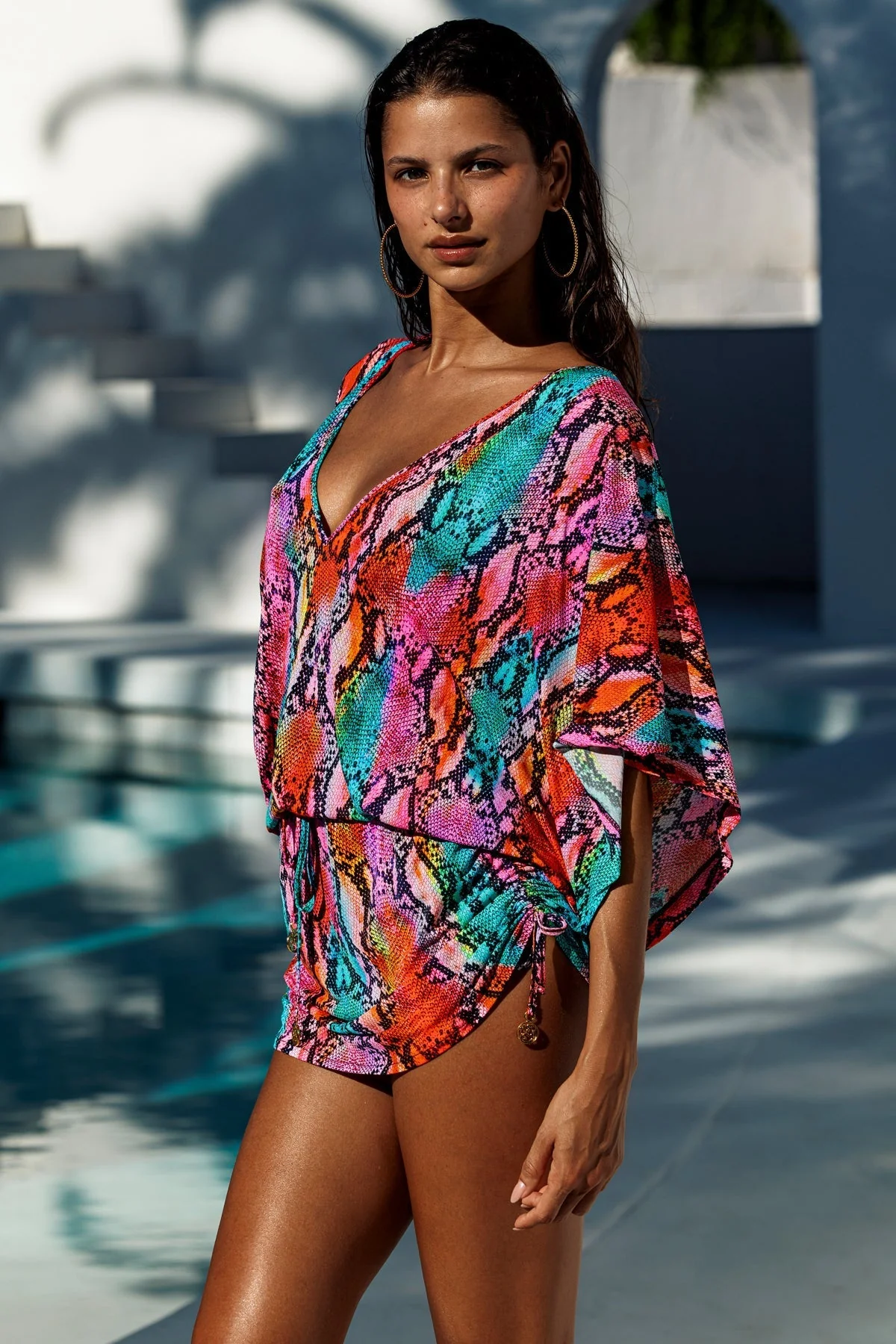 ELECTRIC SKIN - Cabana V Neck Dress - Image 5