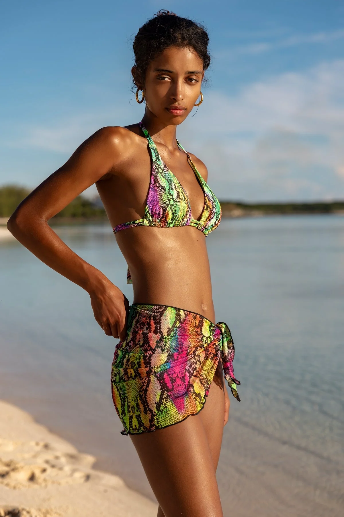 ELECTRIC SKIN - Triangle Halter Top - Image 7