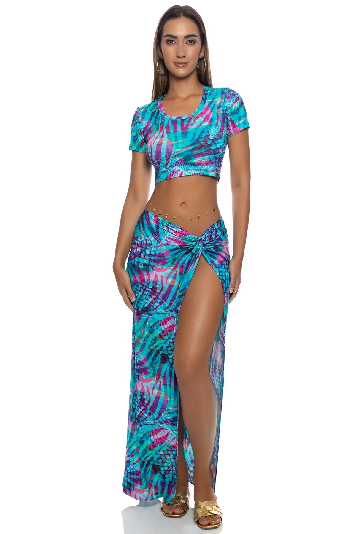 ENCHANTED MIRAGE - Twist Front Skirt - Image 4
