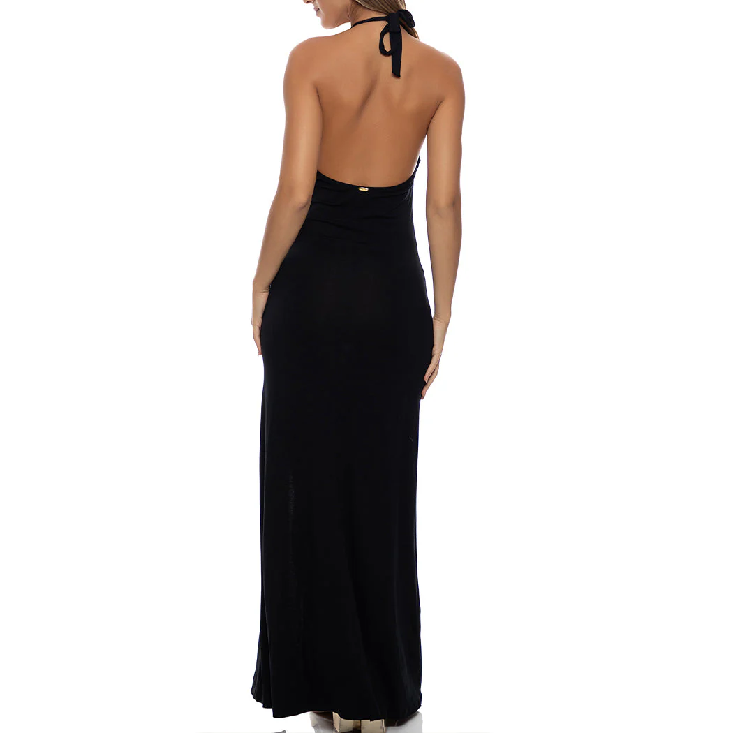 FEMME ALLURE - Rings Halter Long Dress - Image 3