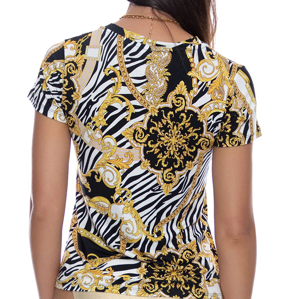 GODDESS VIBES - V Neck T Shirt - Image 3