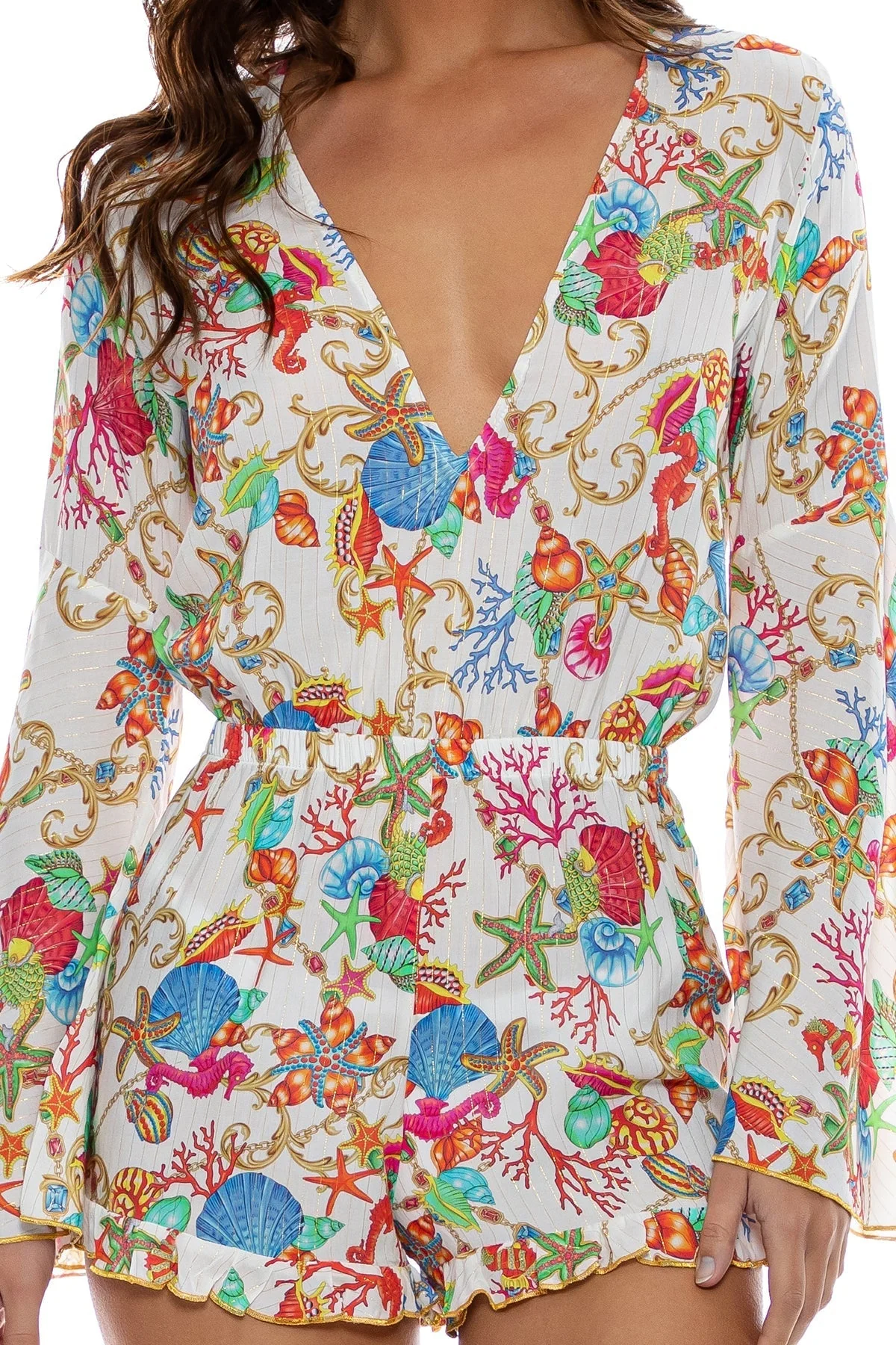 IL MARE - Bell Sleeve Romper - Image 6
