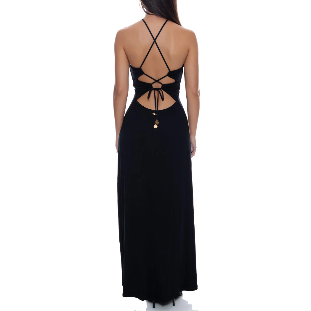 INNER CIRCLE - Halter Ring Long Dress - Image 3