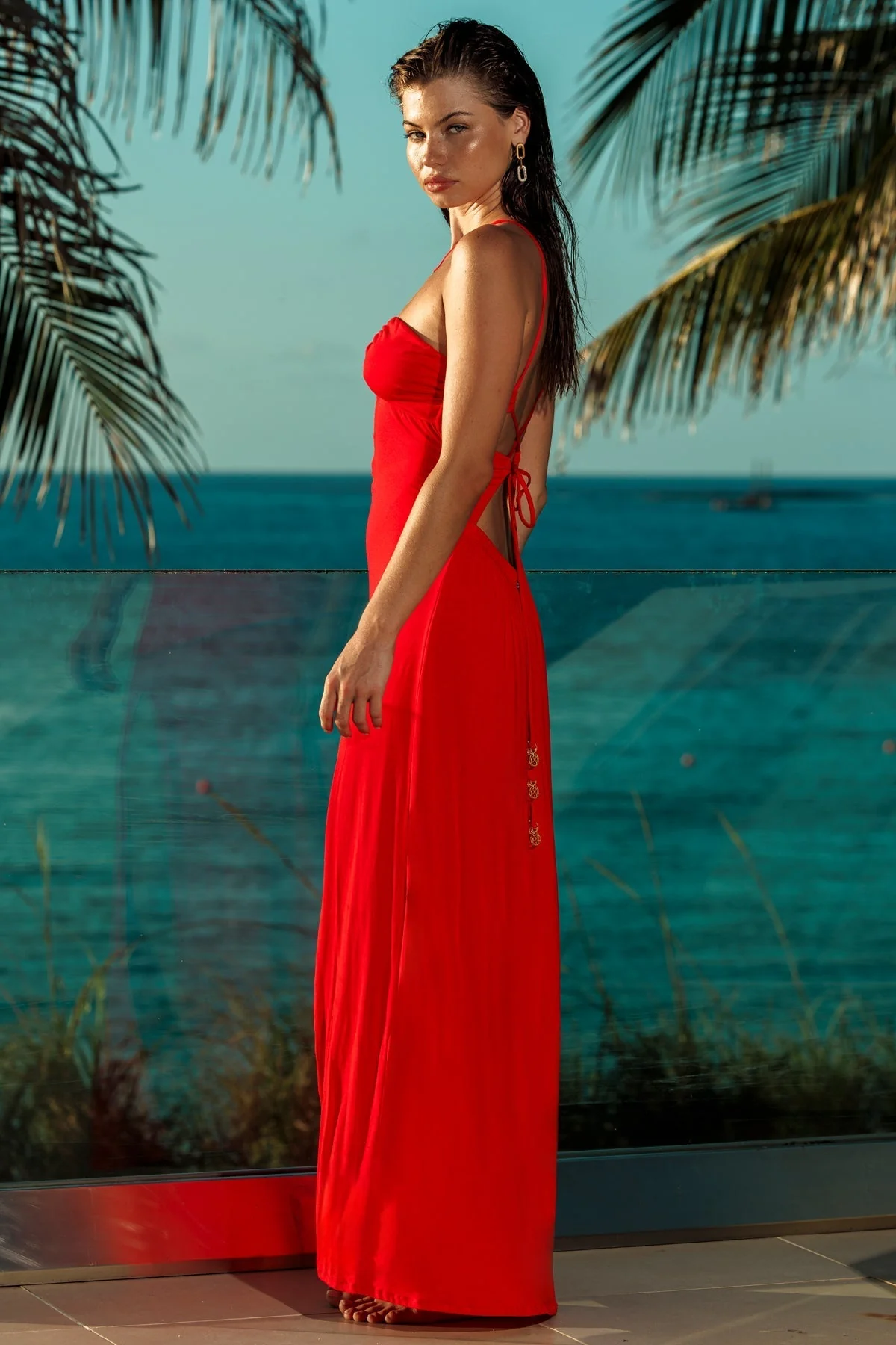 INNER CIRCLE - Halter Ring Long Dress - Image 5