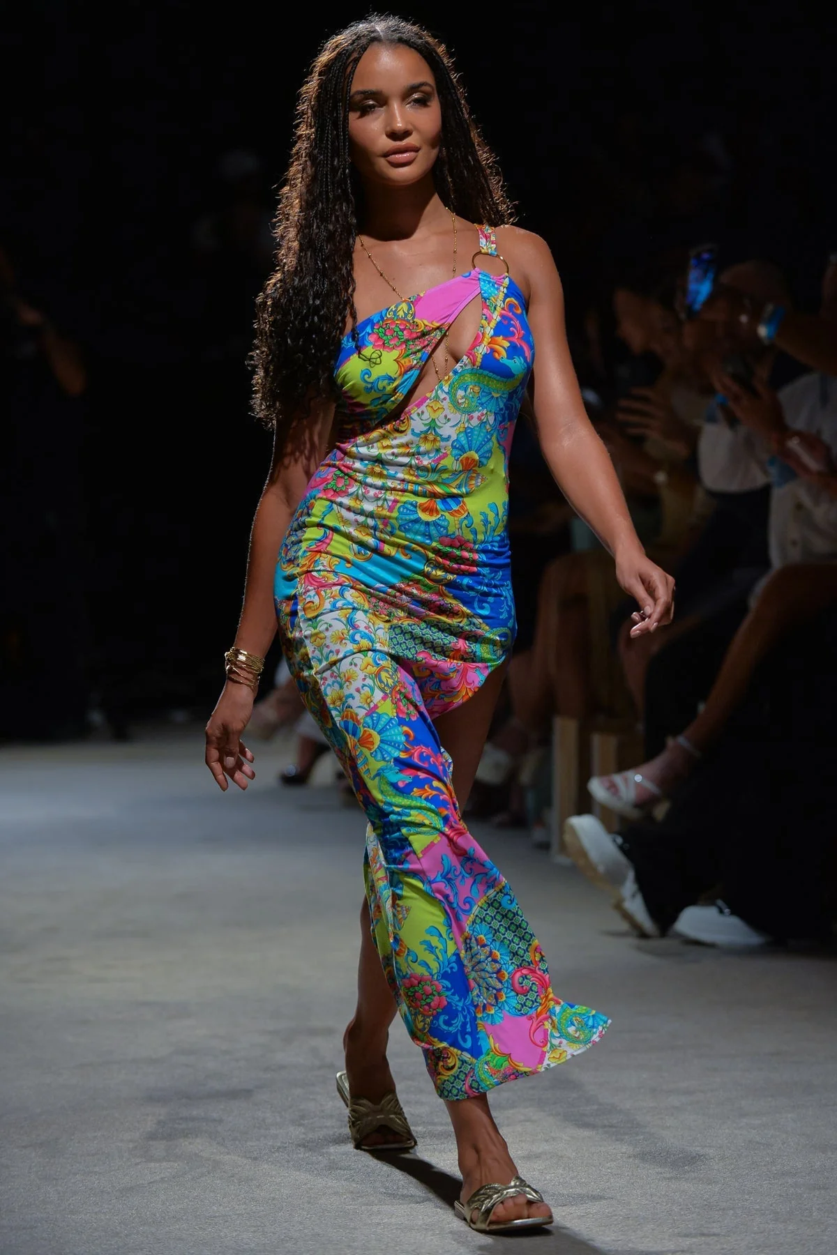 LA COSTA - Asymmetrical Cut Out Maxi Dress - Image 9