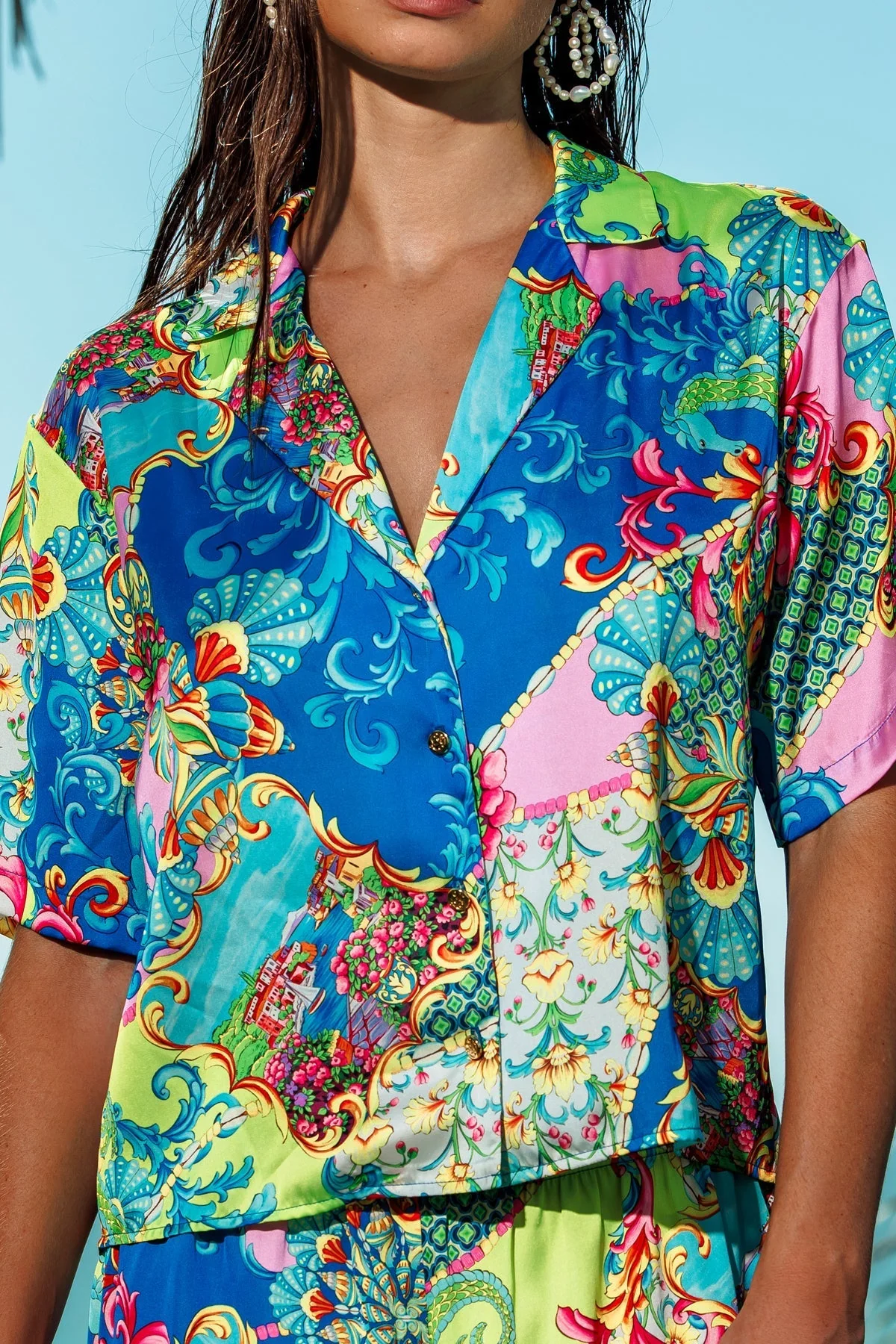 LA COSTA - Short Sleeve Collared Blouse - Image 11