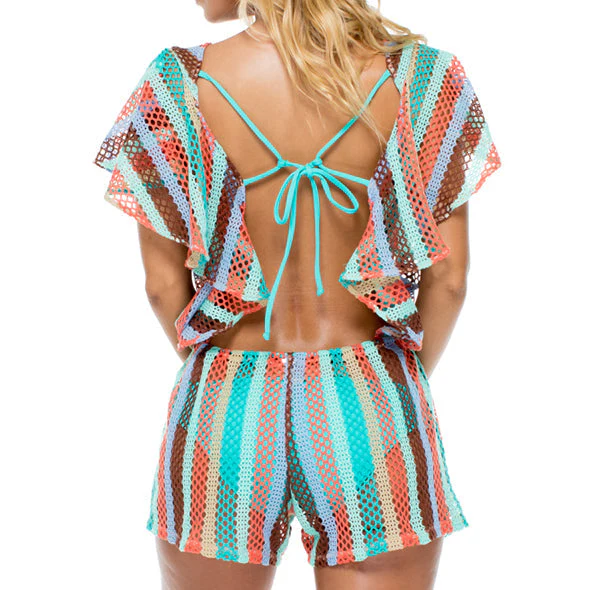 LA GLORIA CUBANA - Open Back Butterfly Romper - Image 3