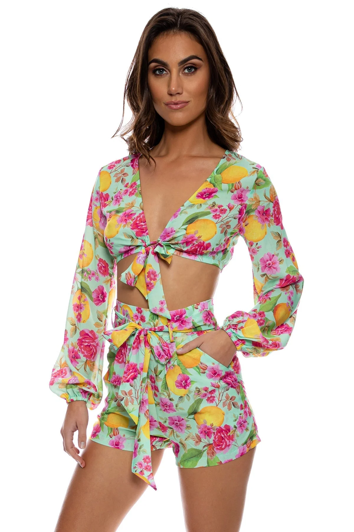 LIMONCELLO - Tie Front Crop Top - Image 5