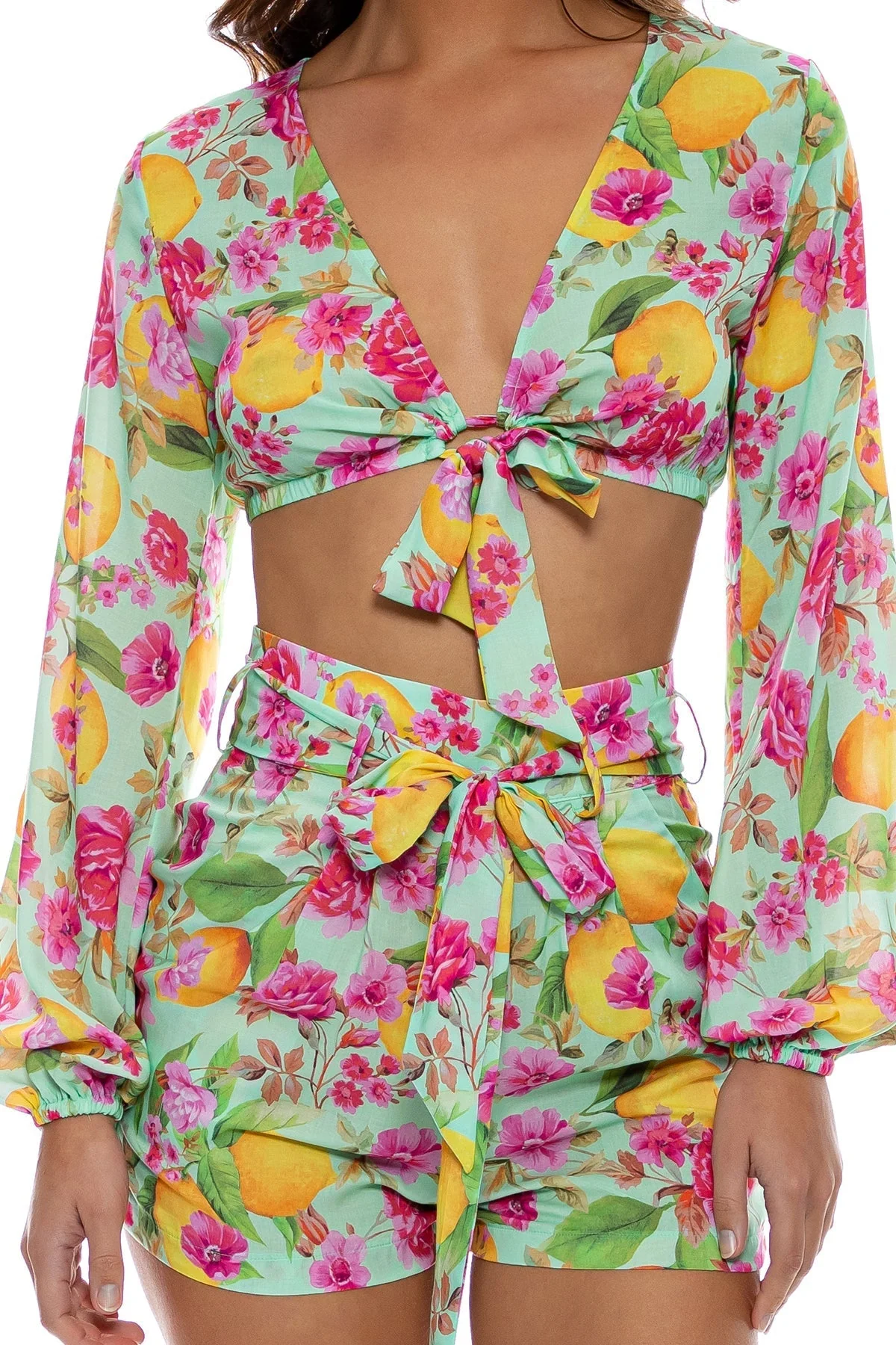 LIMONCELLO - Tie Front Crop Top - Image 6