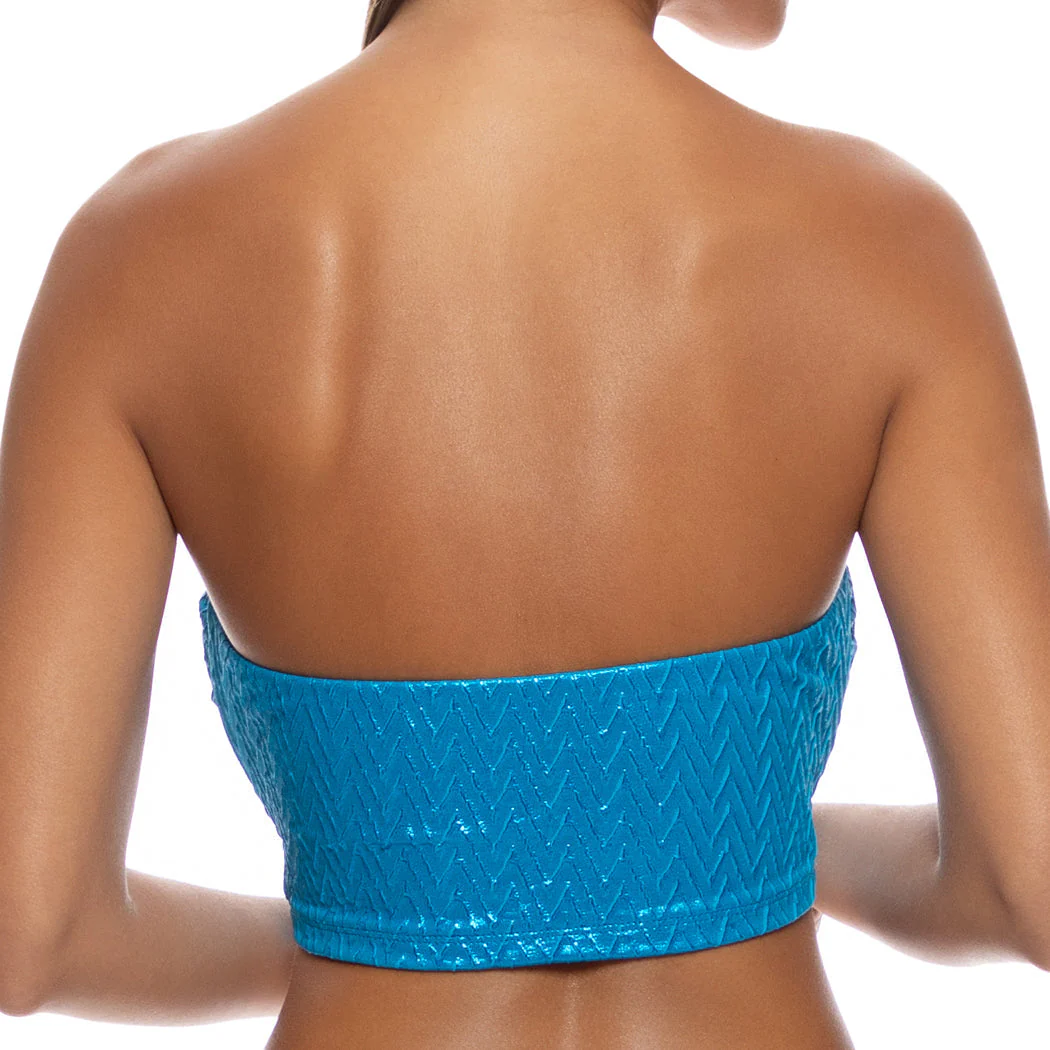 LIQUID VOLTAGE - Double Loop Bandeau Crop Top - Image 3