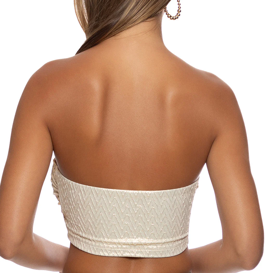 LIQUID VOLTAGE - Double Loop Bandeau Crop Top - Image 3