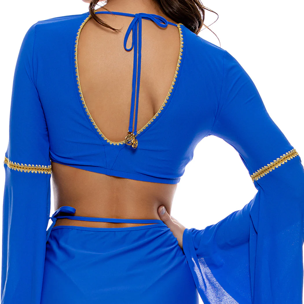 LULI CHIC - Bell Sleeve Crop Top - Image 3