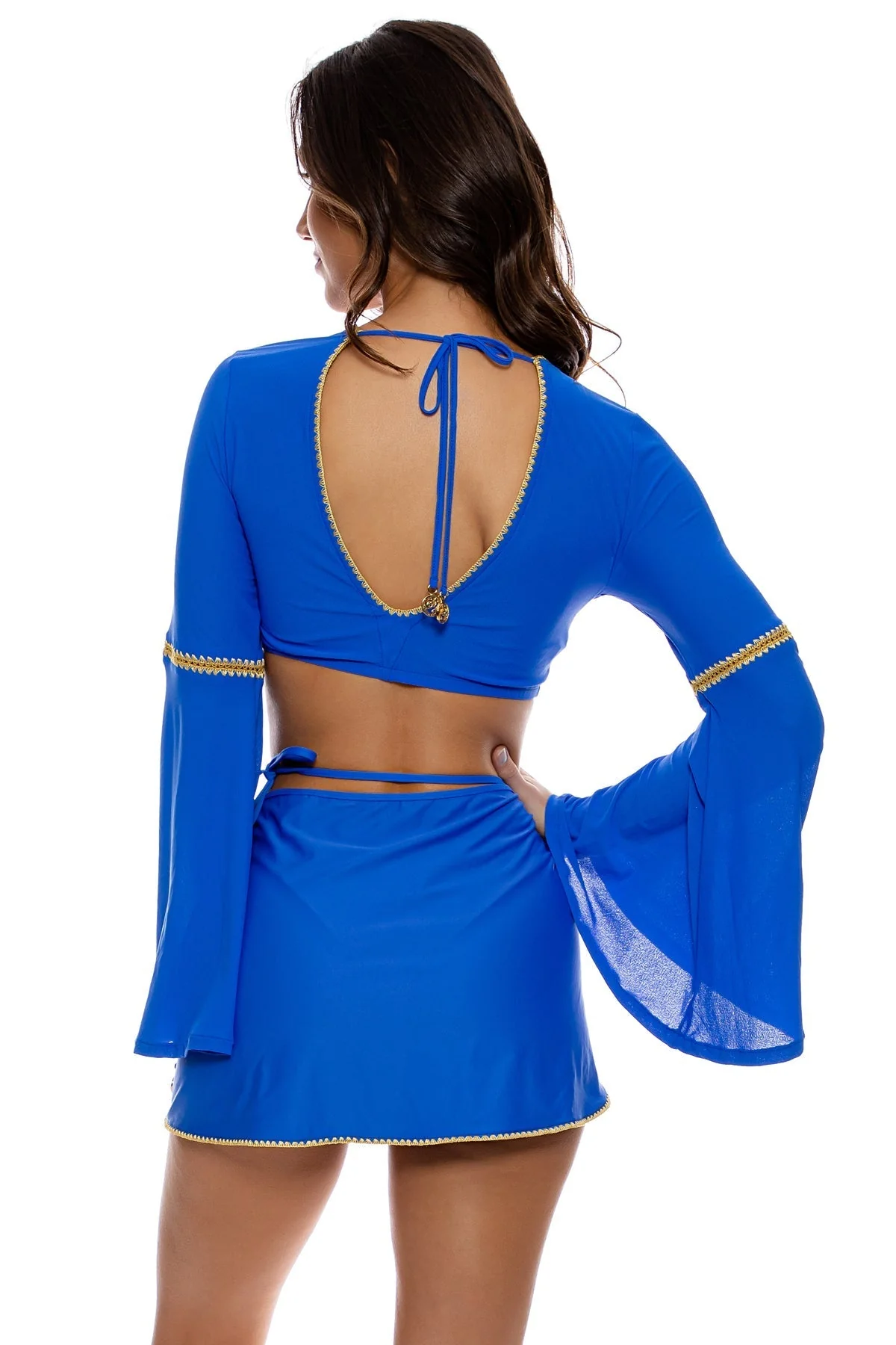 LULI CHIC - Bell Sleeve Crop Top - Image 4