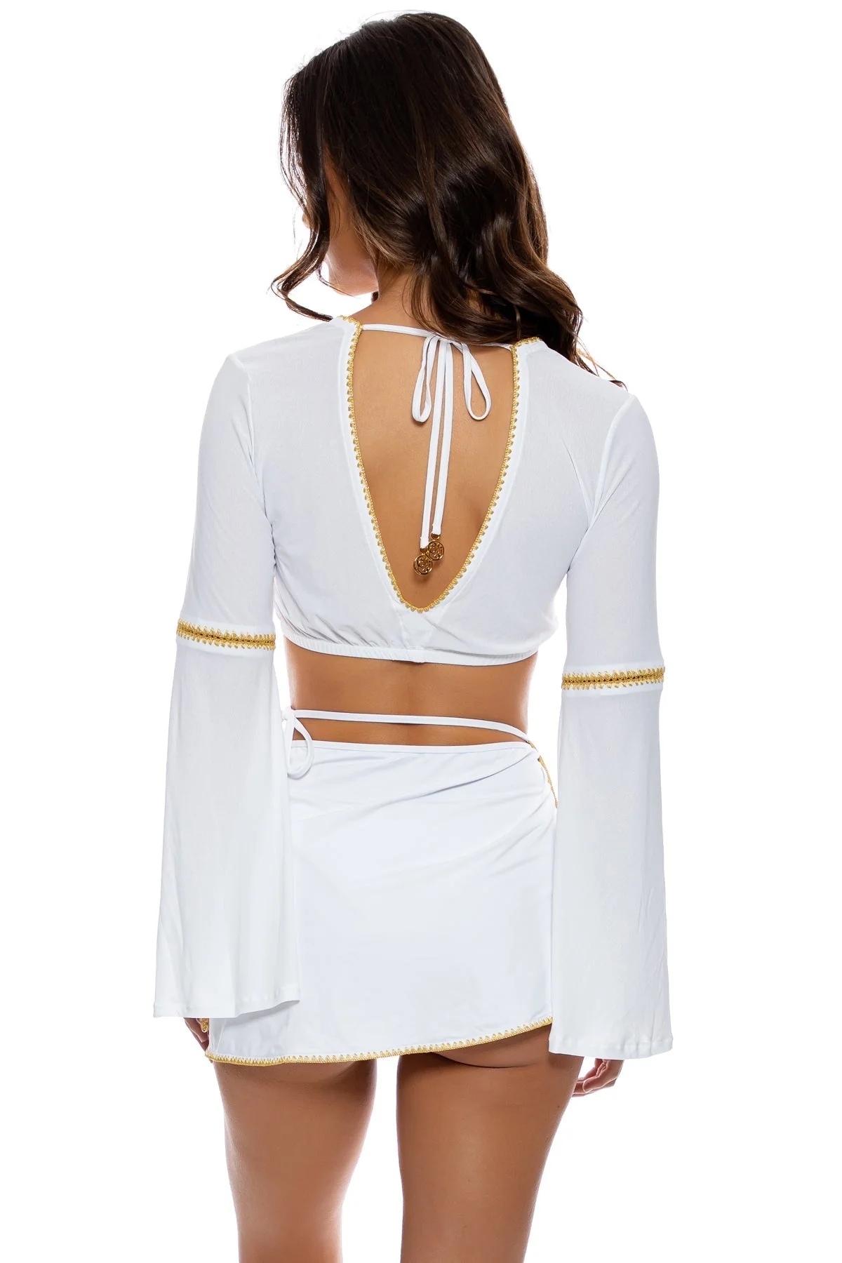 LULI CHIC - Bell Sleeve Crop Top - Image 4