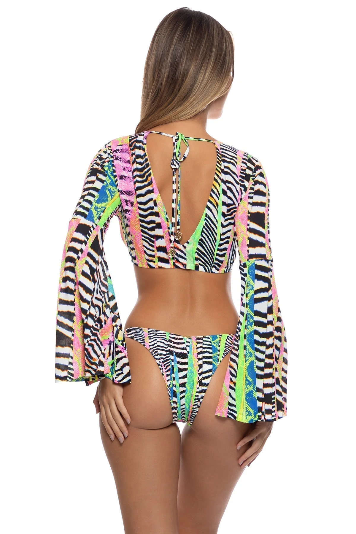 LULI DISCO - Bell Sleeve Crop Top - Image 4