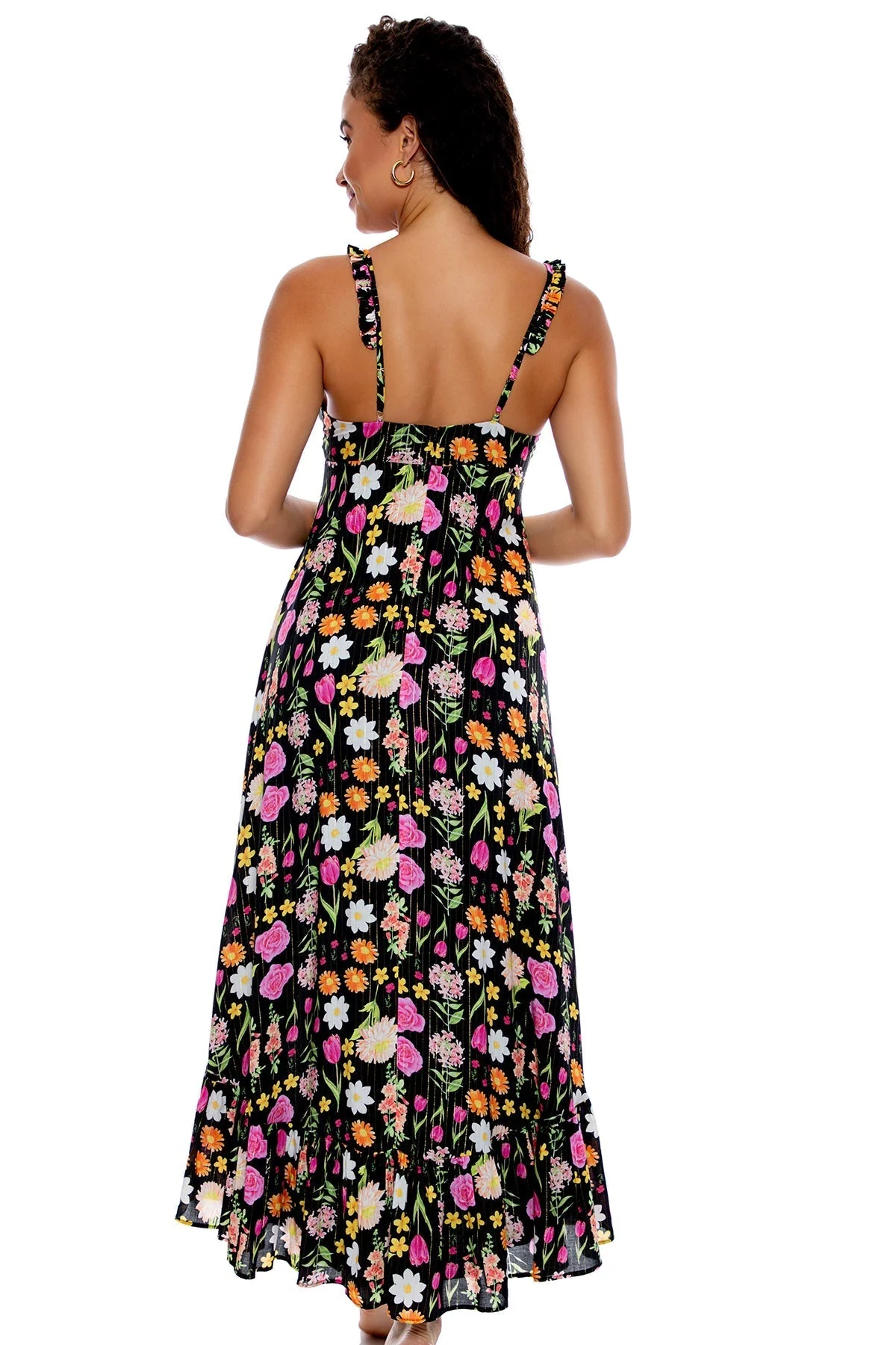 LULI'S SECRET GARDEN - Deep V High Low Dress - Image 4
