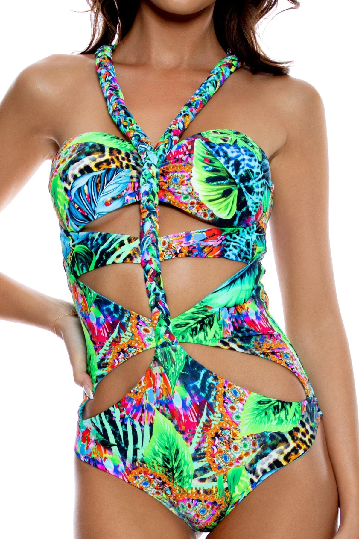 LULI'S SELVA - Braided Cut Out One Piece - Image 6