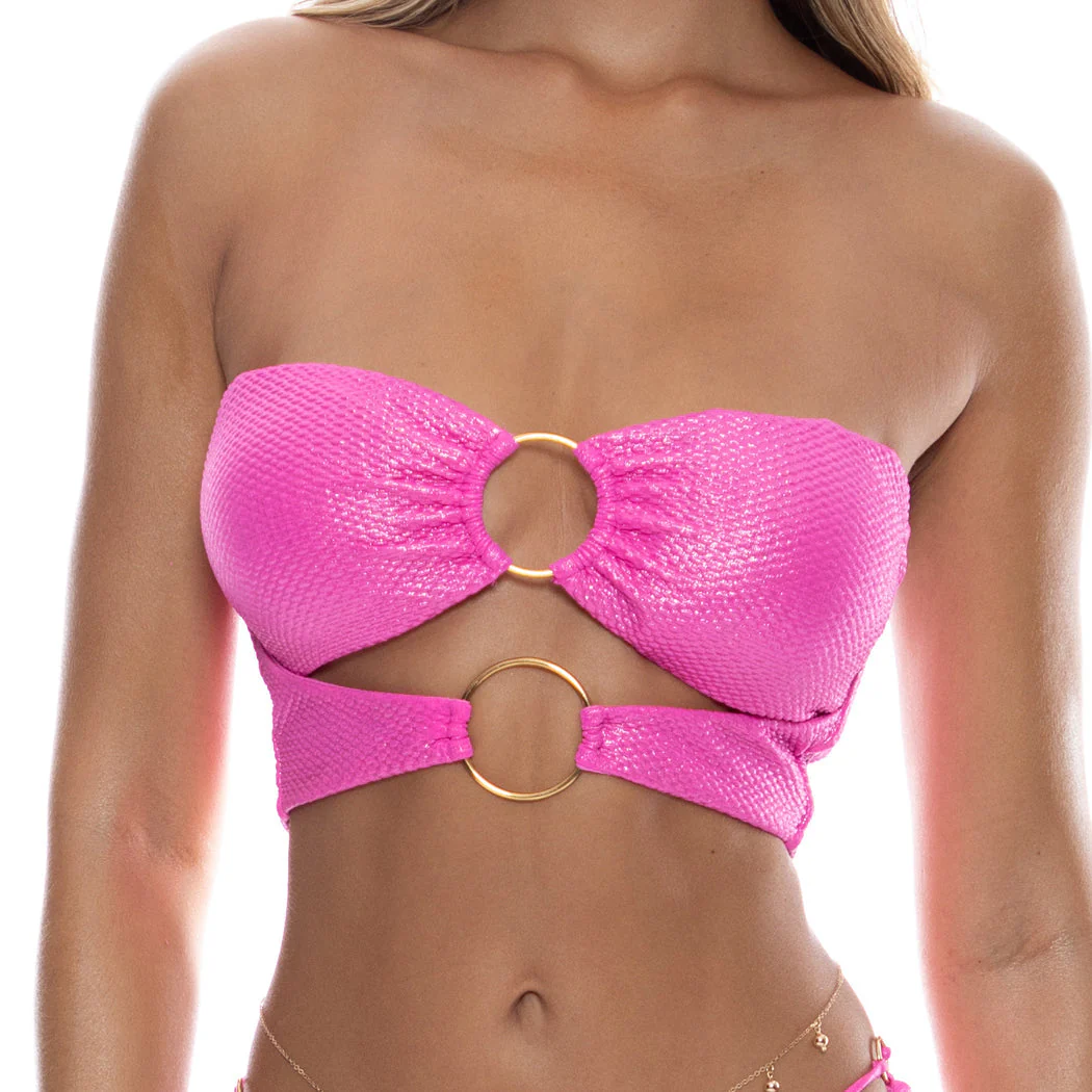 LUMINOUS - Double Loop Bandeau Crop Top - Image 2