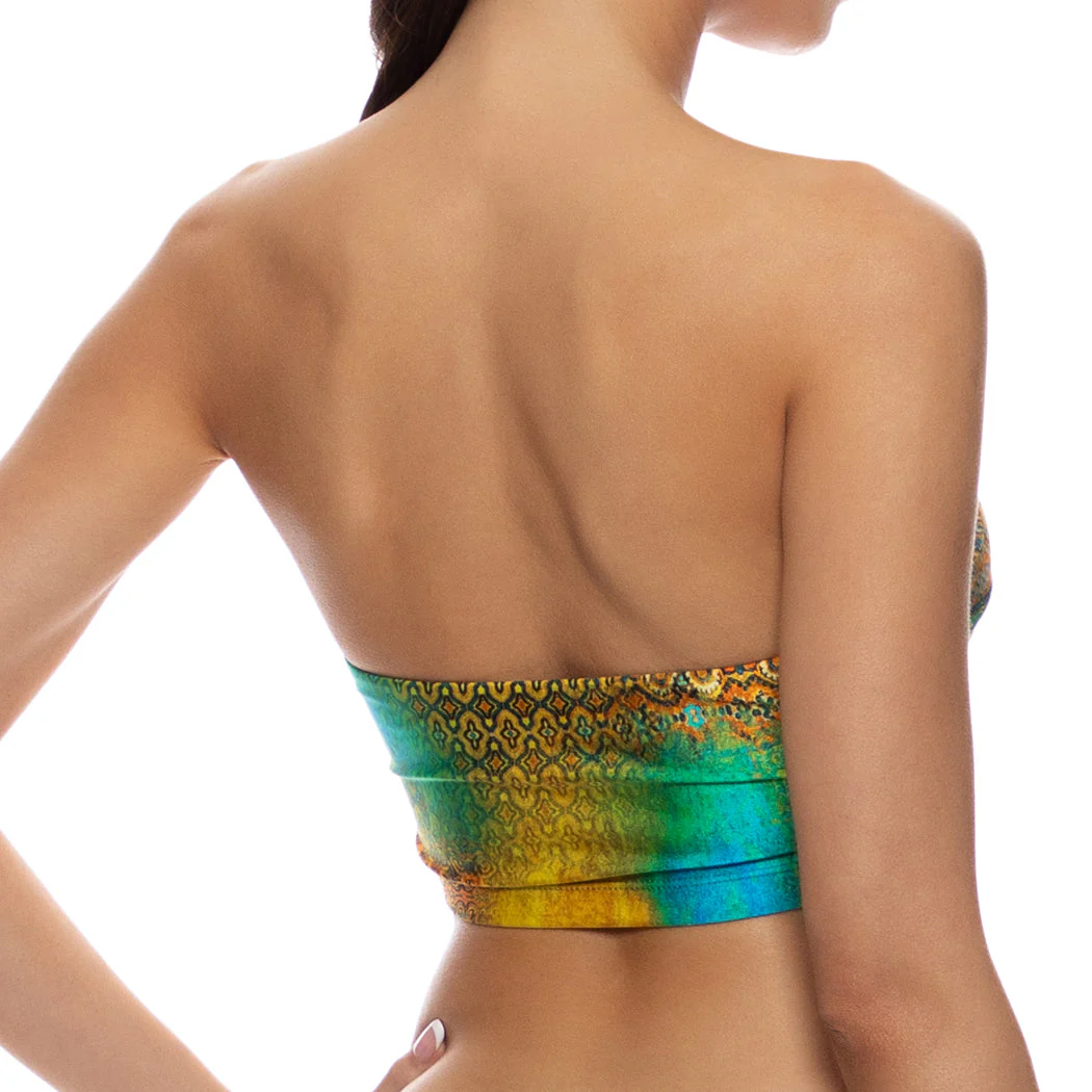 MYSTIC SEAS - Double Loop Bandeau Crop Top - Image 4