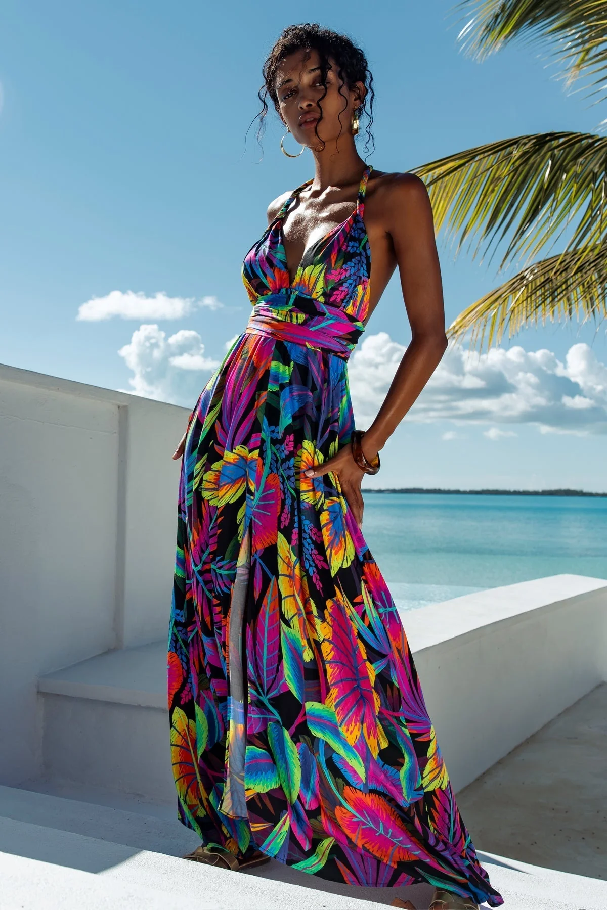 NEON NIGHTS - Convertible Maxi Dress