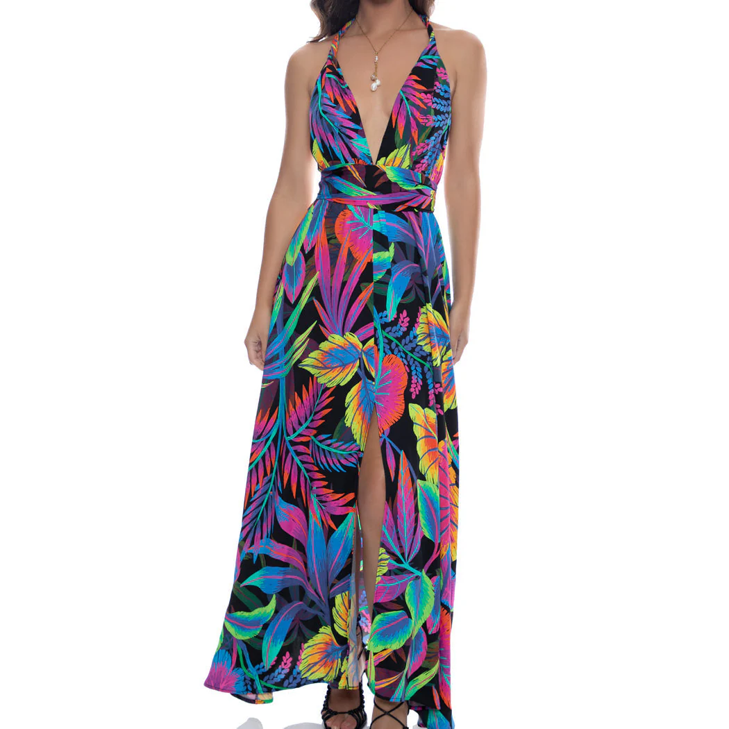 NEON NIGHTS - Convertible Maxi Dress - Image 2
