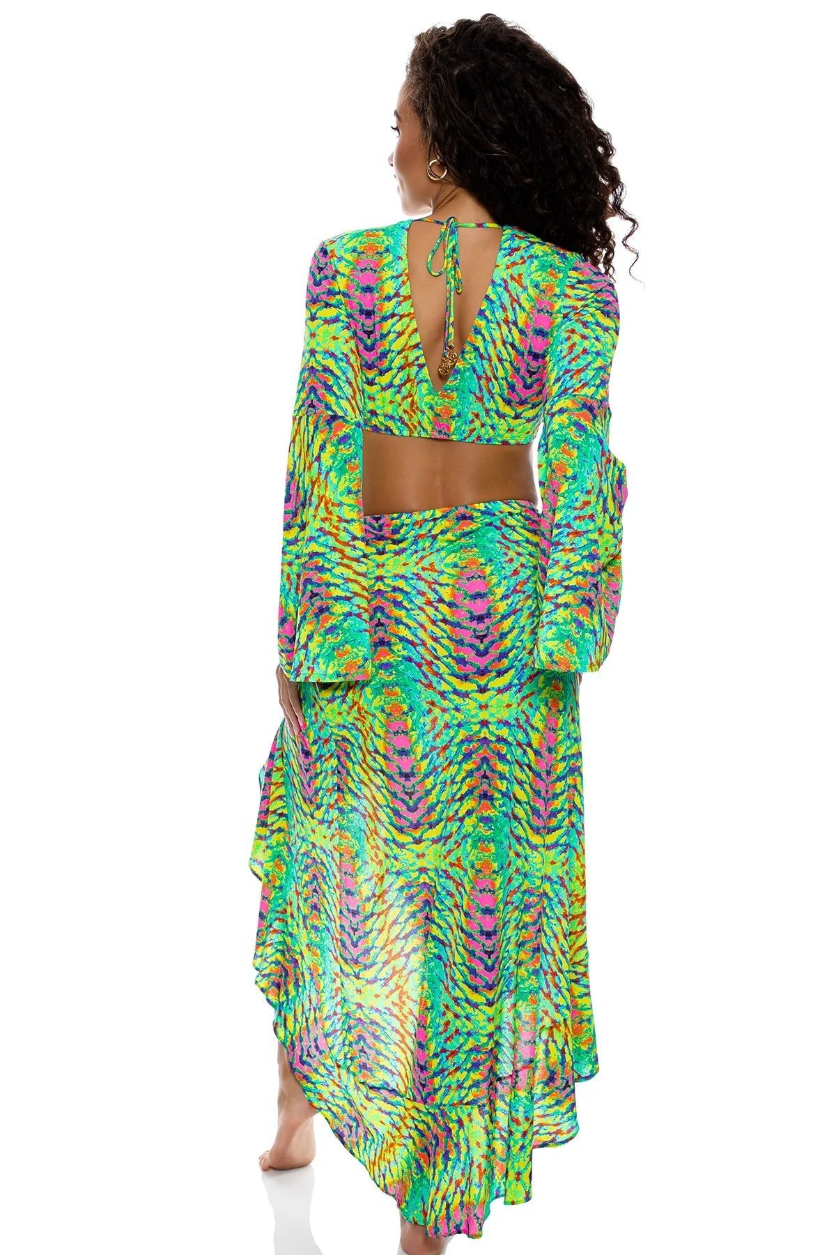 OASIS BABE - Bell Sleeve Crop Top - Image 4
