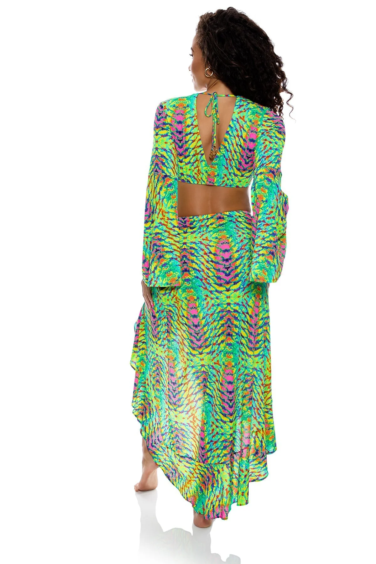 OASIS BABE - Bell Sleeve Crop Top - Image 8