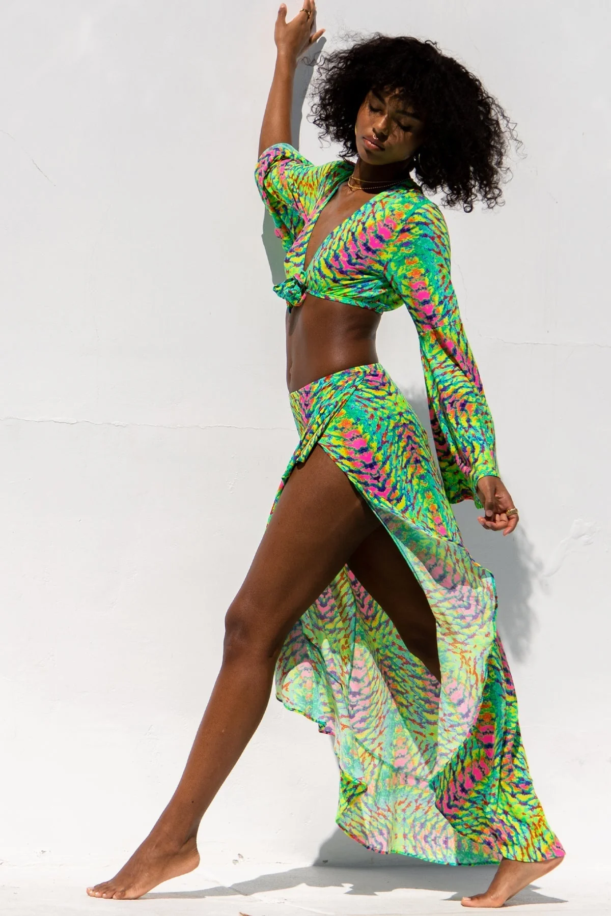 OASIS BABE - Bell Sleeve Crop Top - Image 9