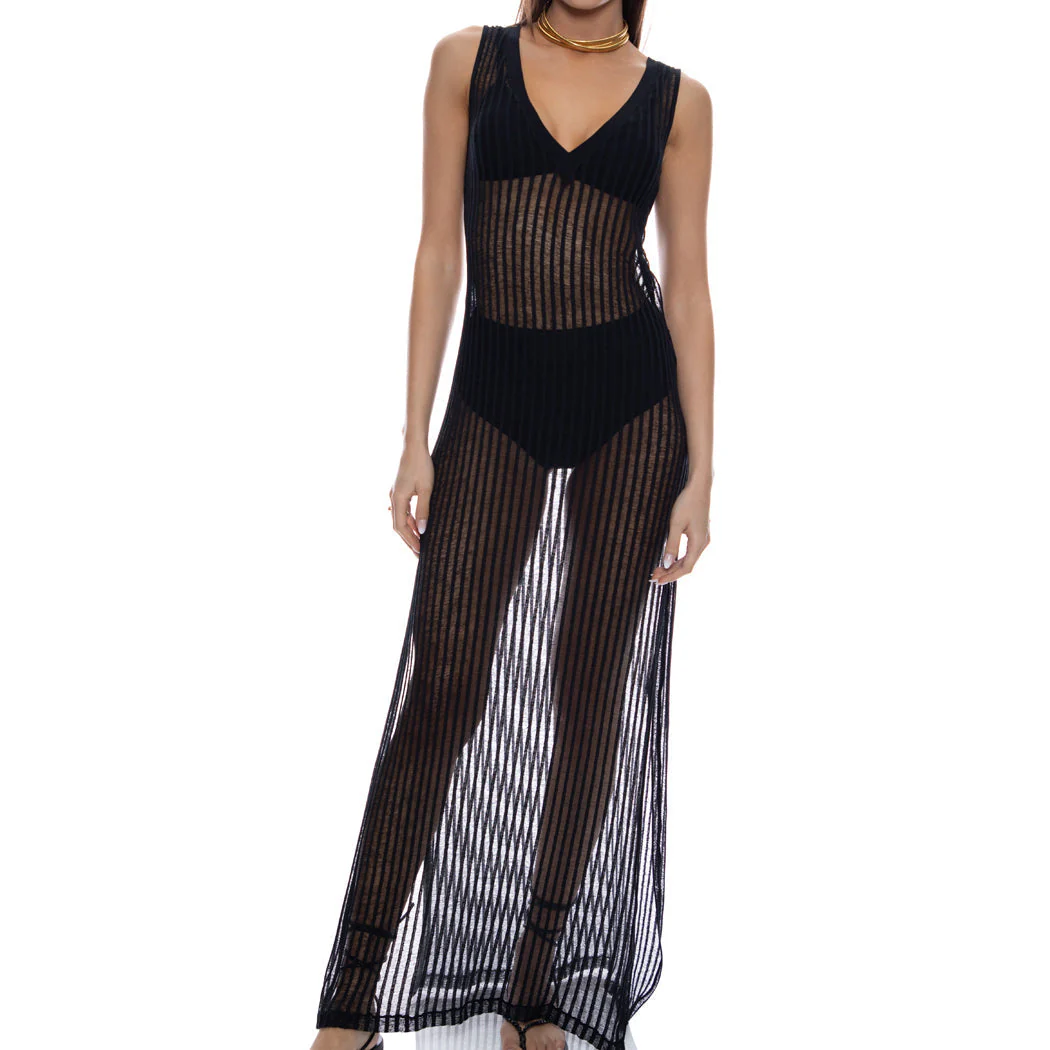ON THE HORIZON - V Neck Tank Dress - Image 3