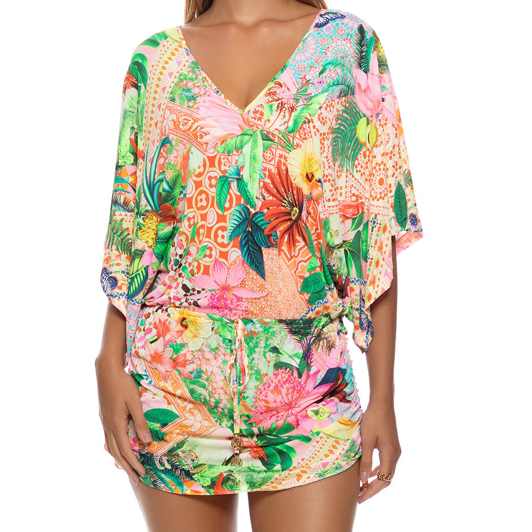 OPULENT EDEN - Cabana V Neck Dress - Image 2