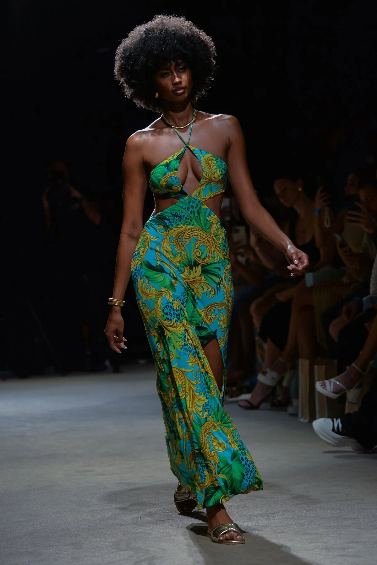 PALM ISLAND - Halter Keyhole Cut Out Maxi Dress - Image 8